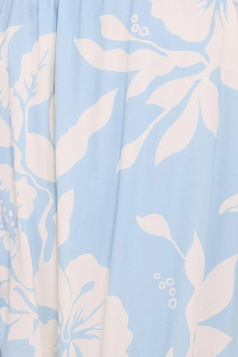 Margherita Maxi Dress - Blue Hibiscus - Image 4