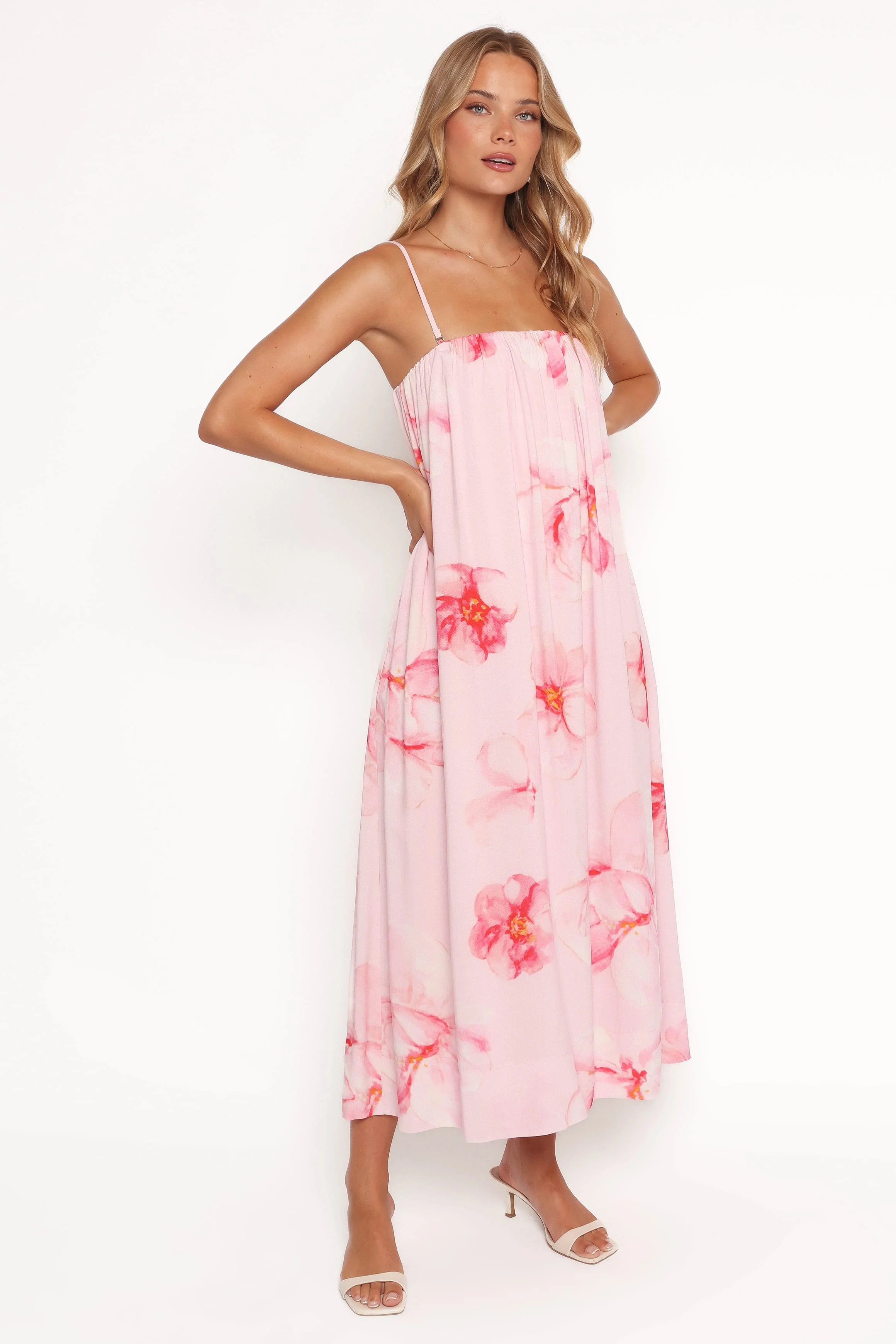 Margherita Maxi Dress - Pink Floral - Image 3