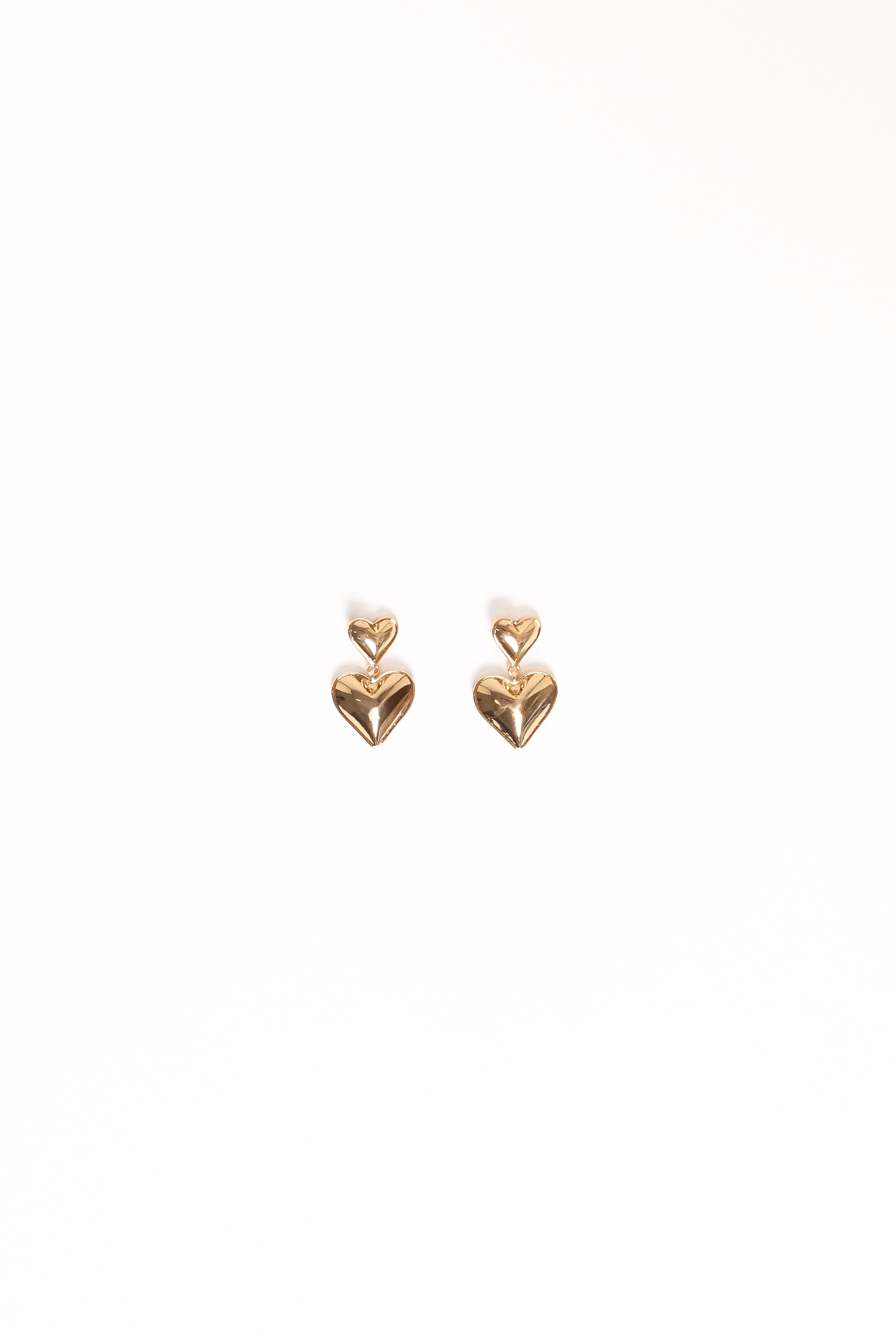 Mariana Heart Earrings - Gold - Image 2