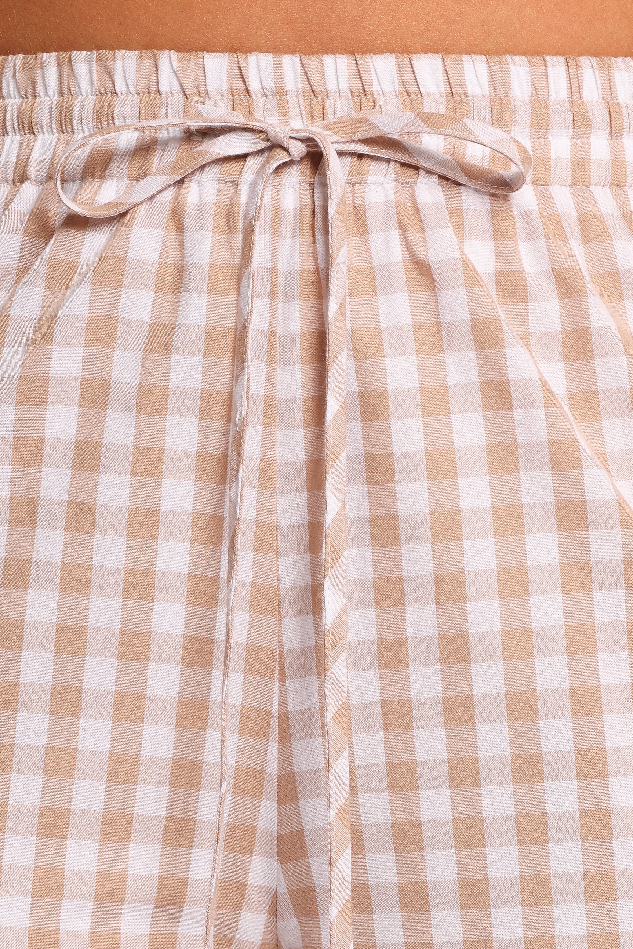 Marina Pant - Beige Gingham - Image 8