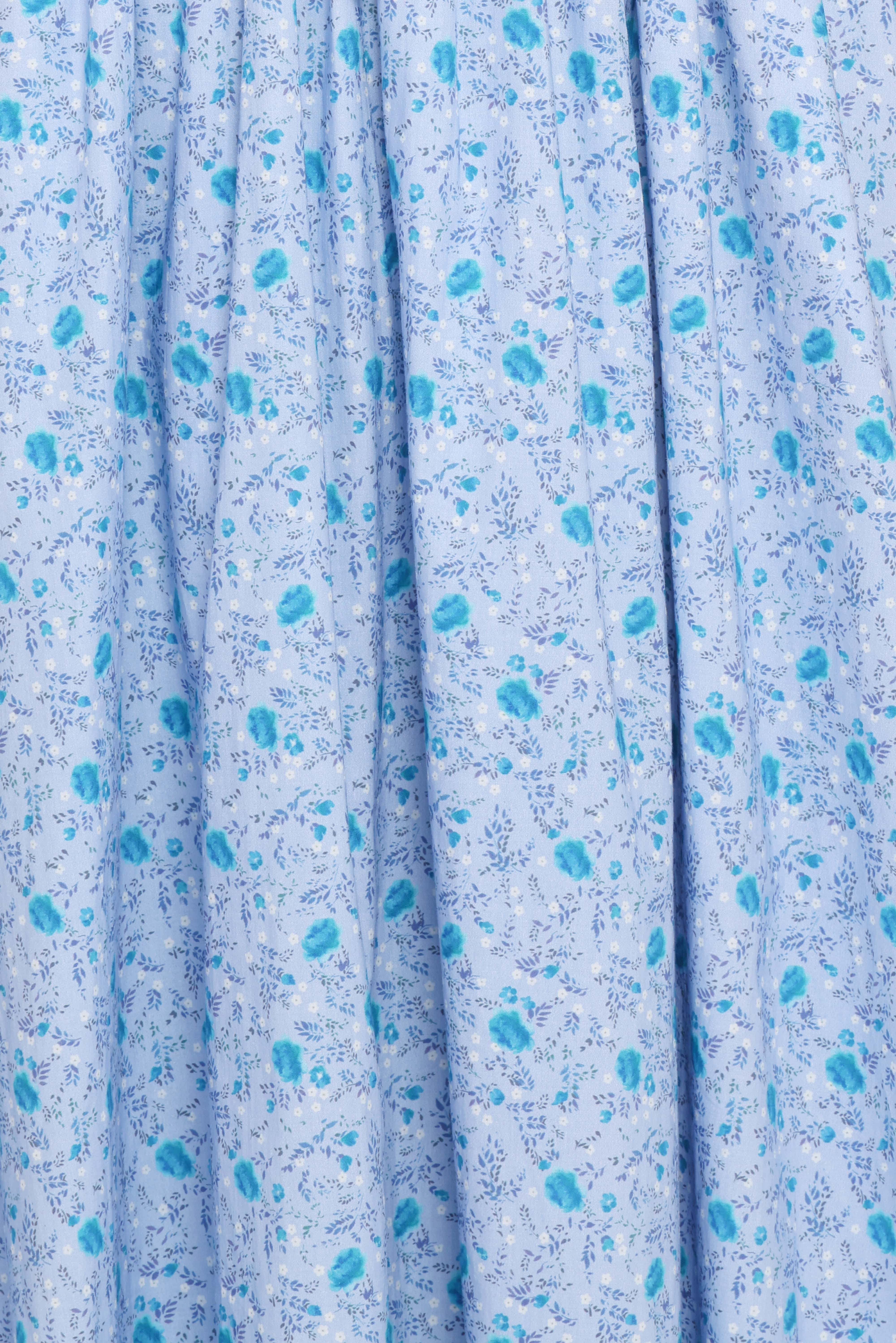 Marlena Midi Dress - Blue Floral - Image 7
