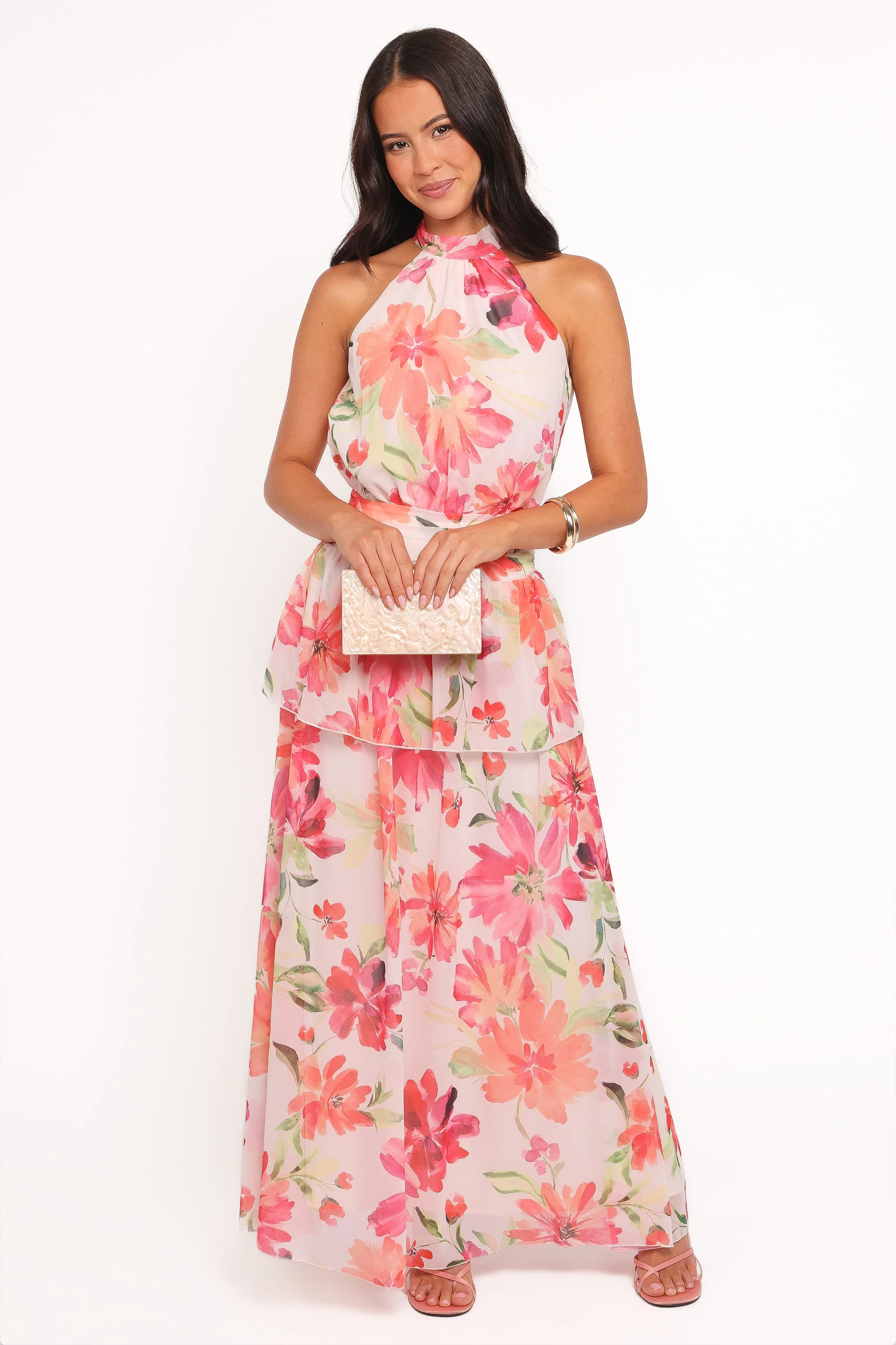 Martha Maxi Dress - Orange Floral - Image 6