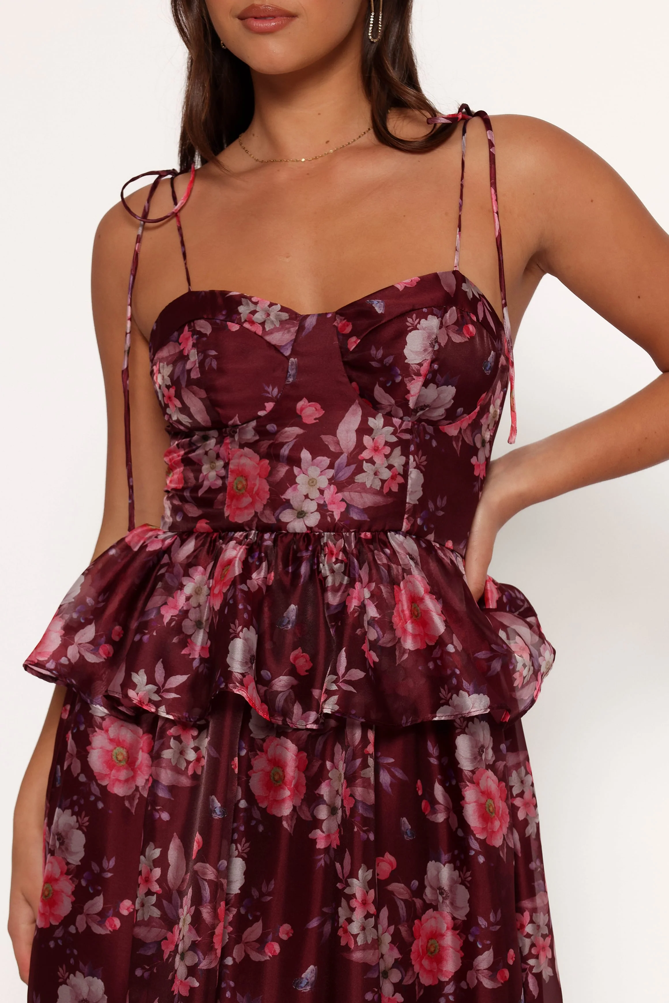 Mazy Midi Dress - Purple/Magenta - Image 3
