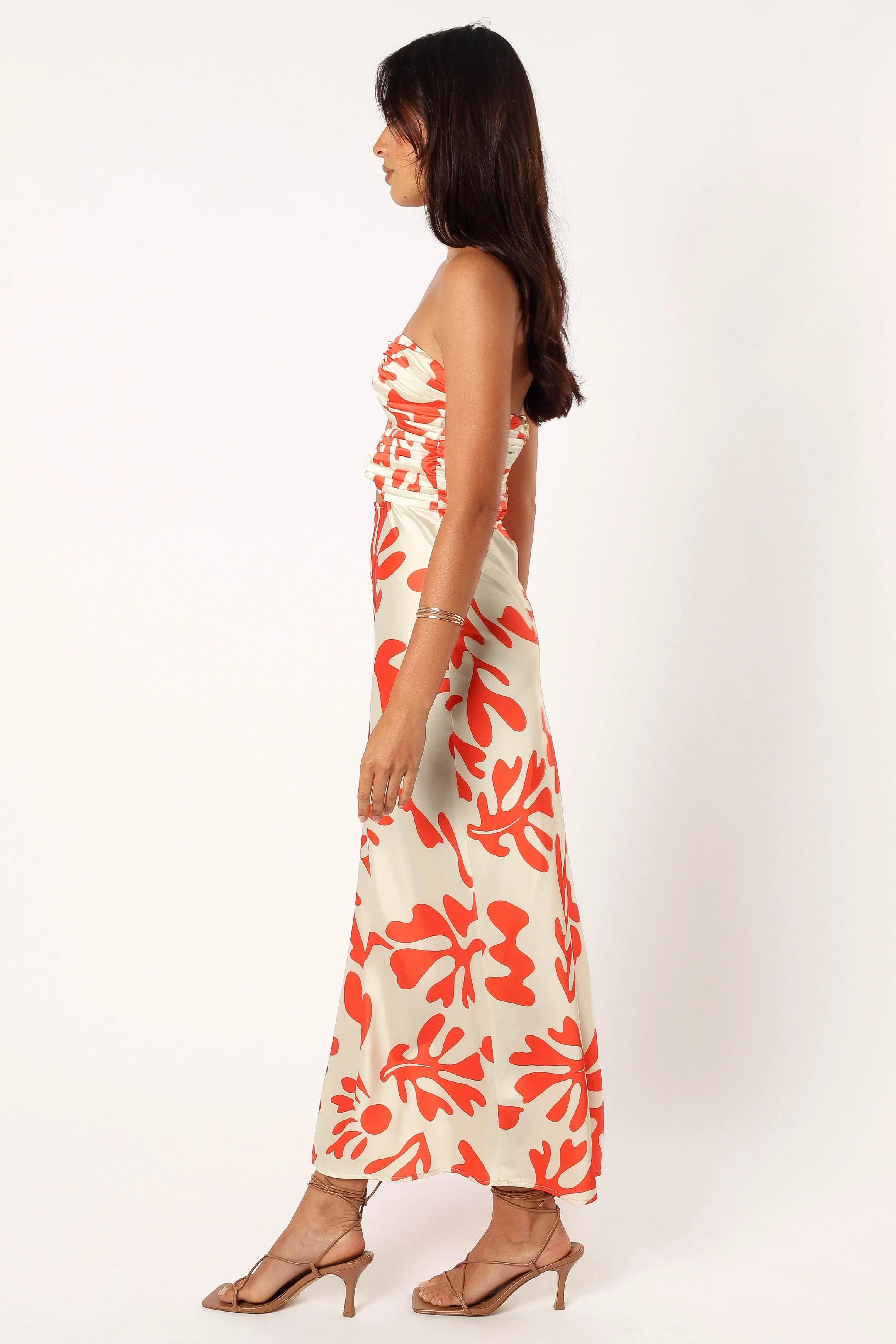 Melany Midi Dress - Red - Image 4
