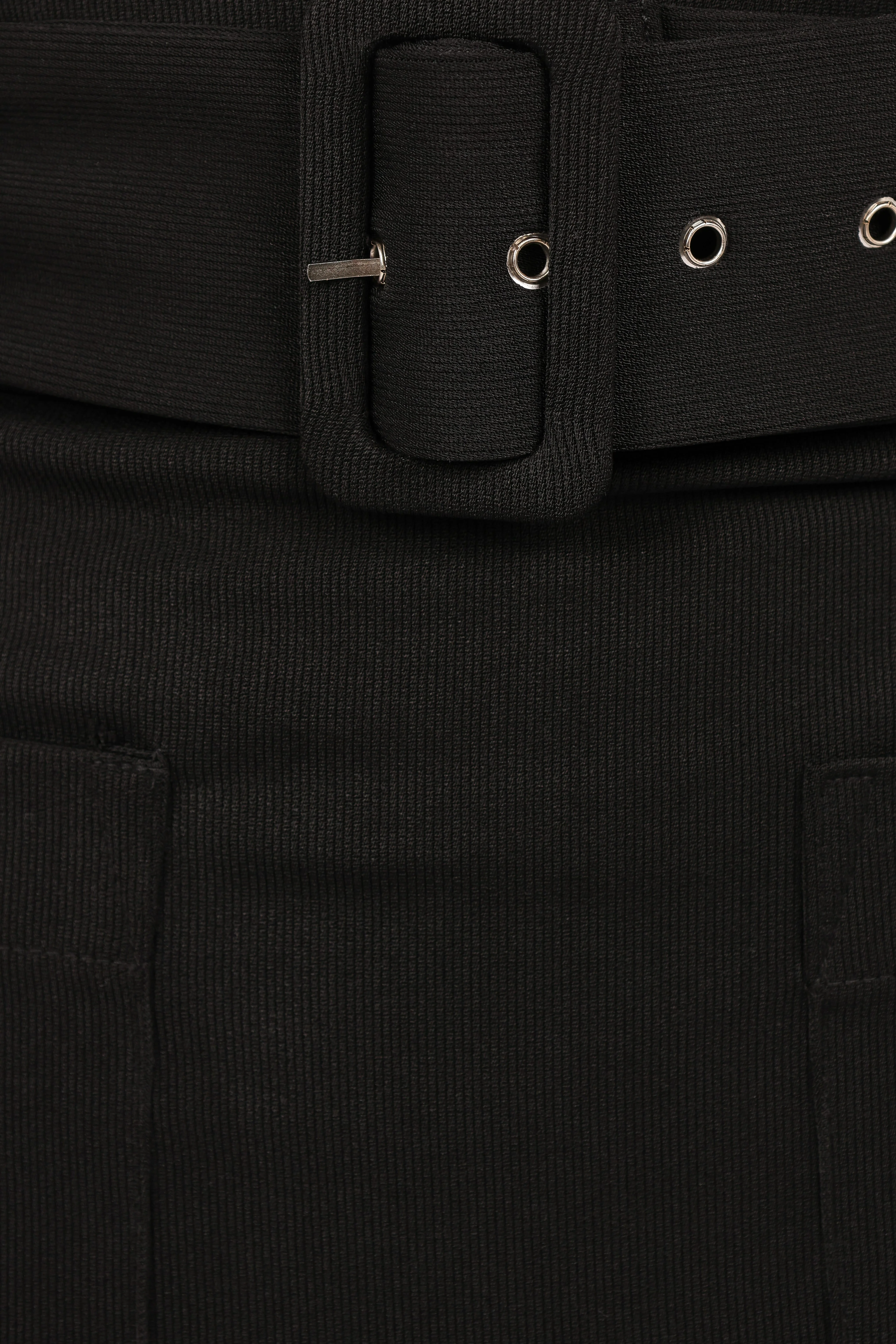 Mellody Belted Mini Skirt - Black - Image 7
