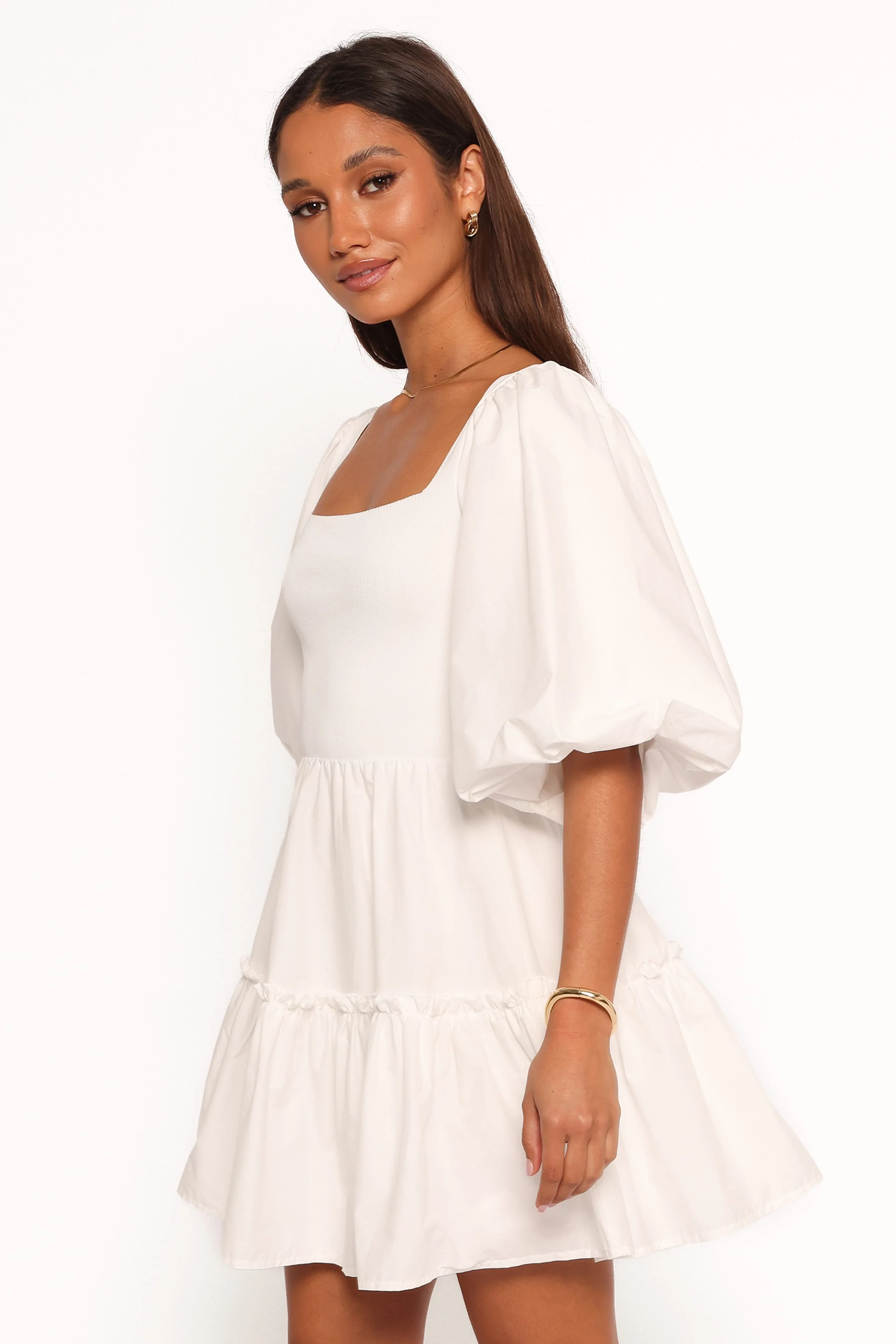 Meredith Mini Dress - White - Image 3