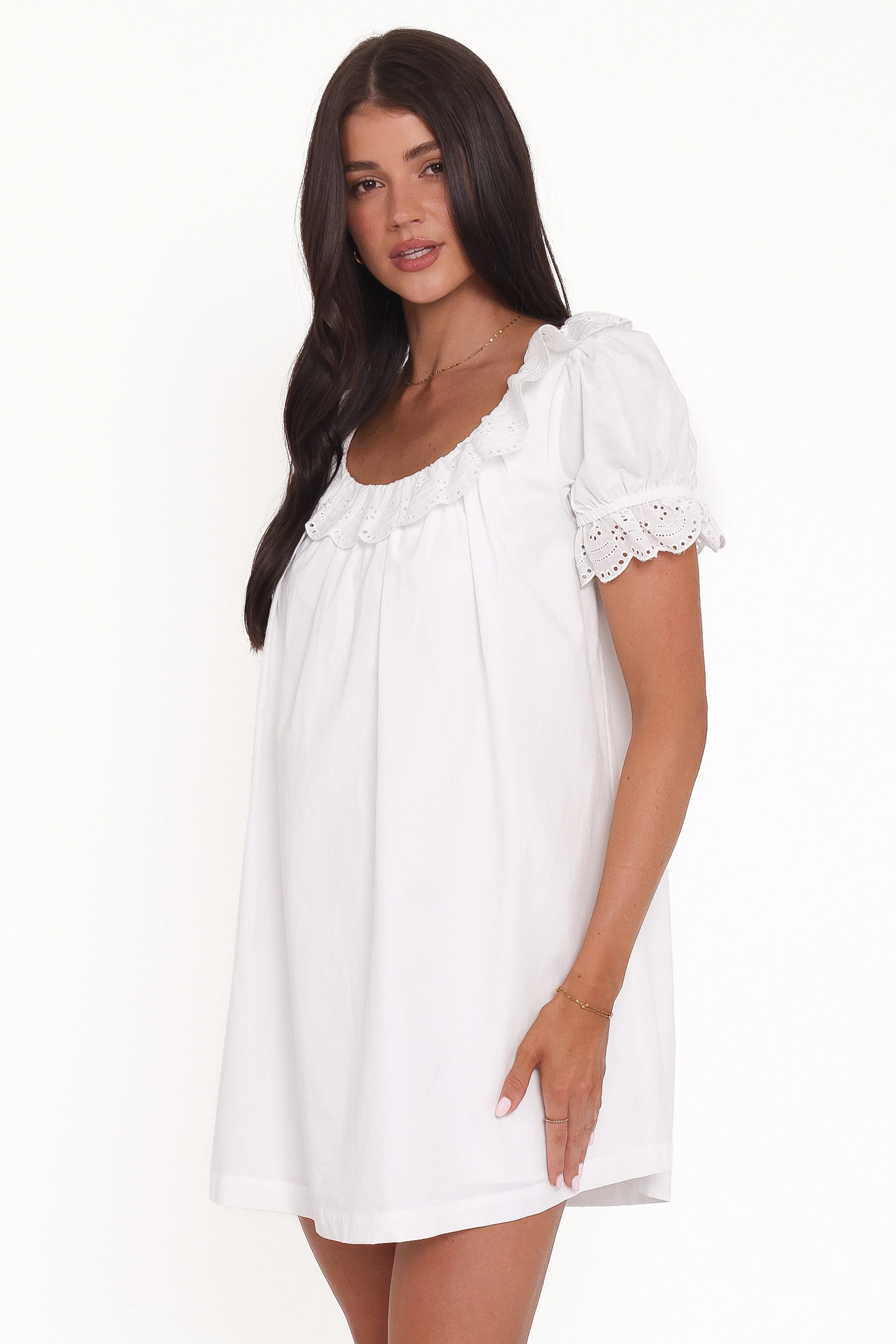 Merlyn Mini Dress - White - Image 3