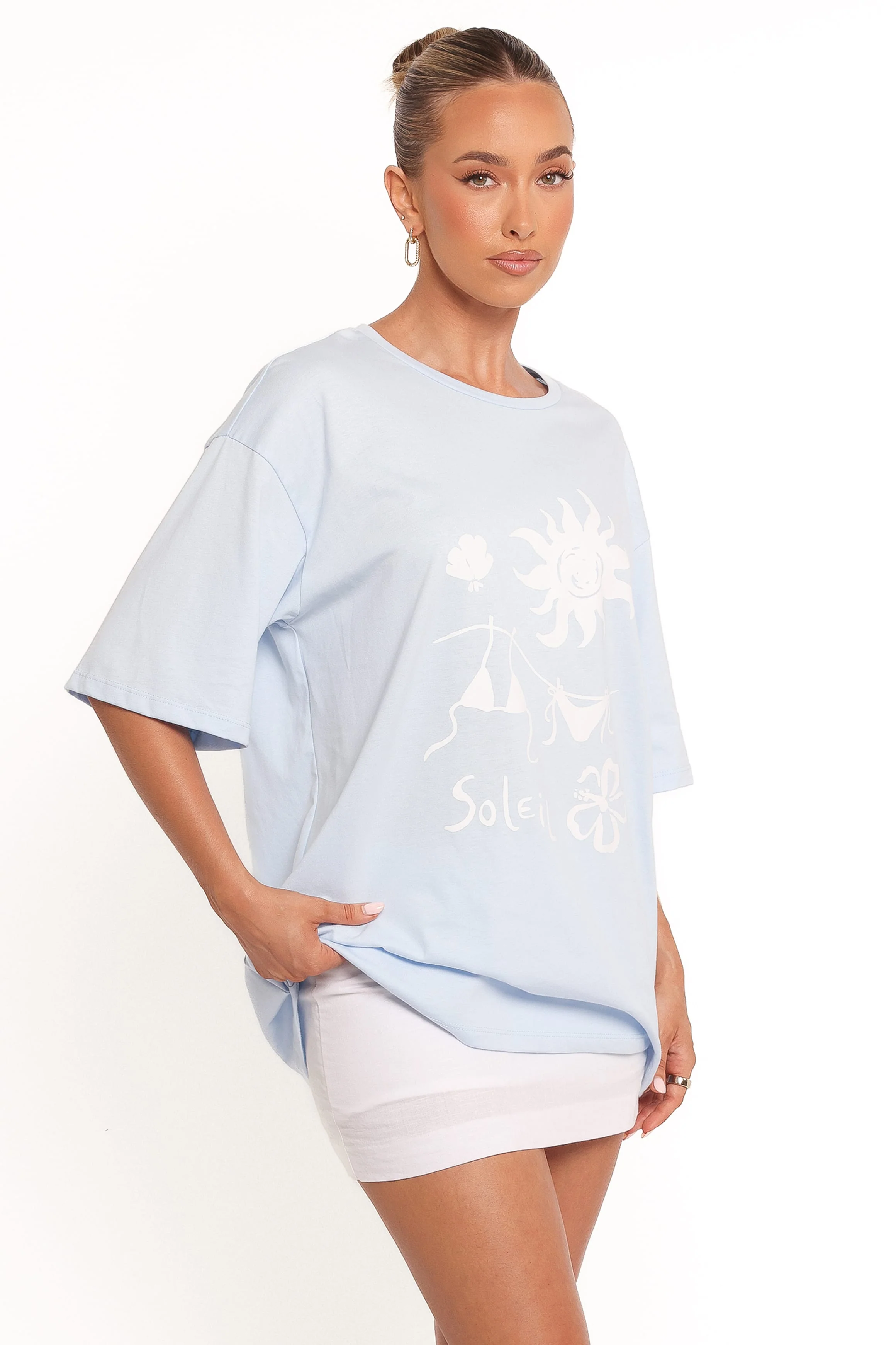 Mia Graphic Tee - Blue Soleil - Image 6