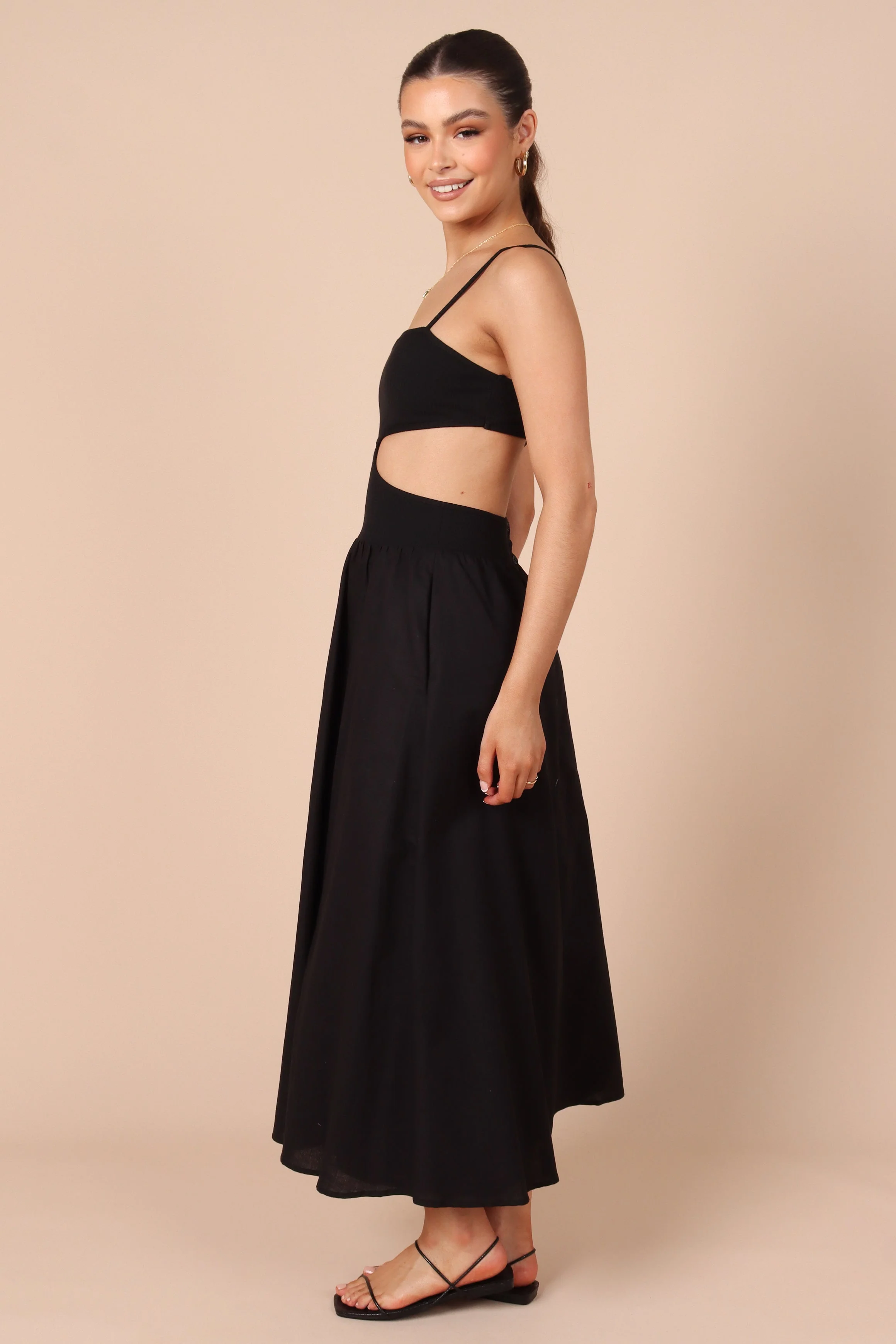 Mina Cut Out Dress - Black - Image 4