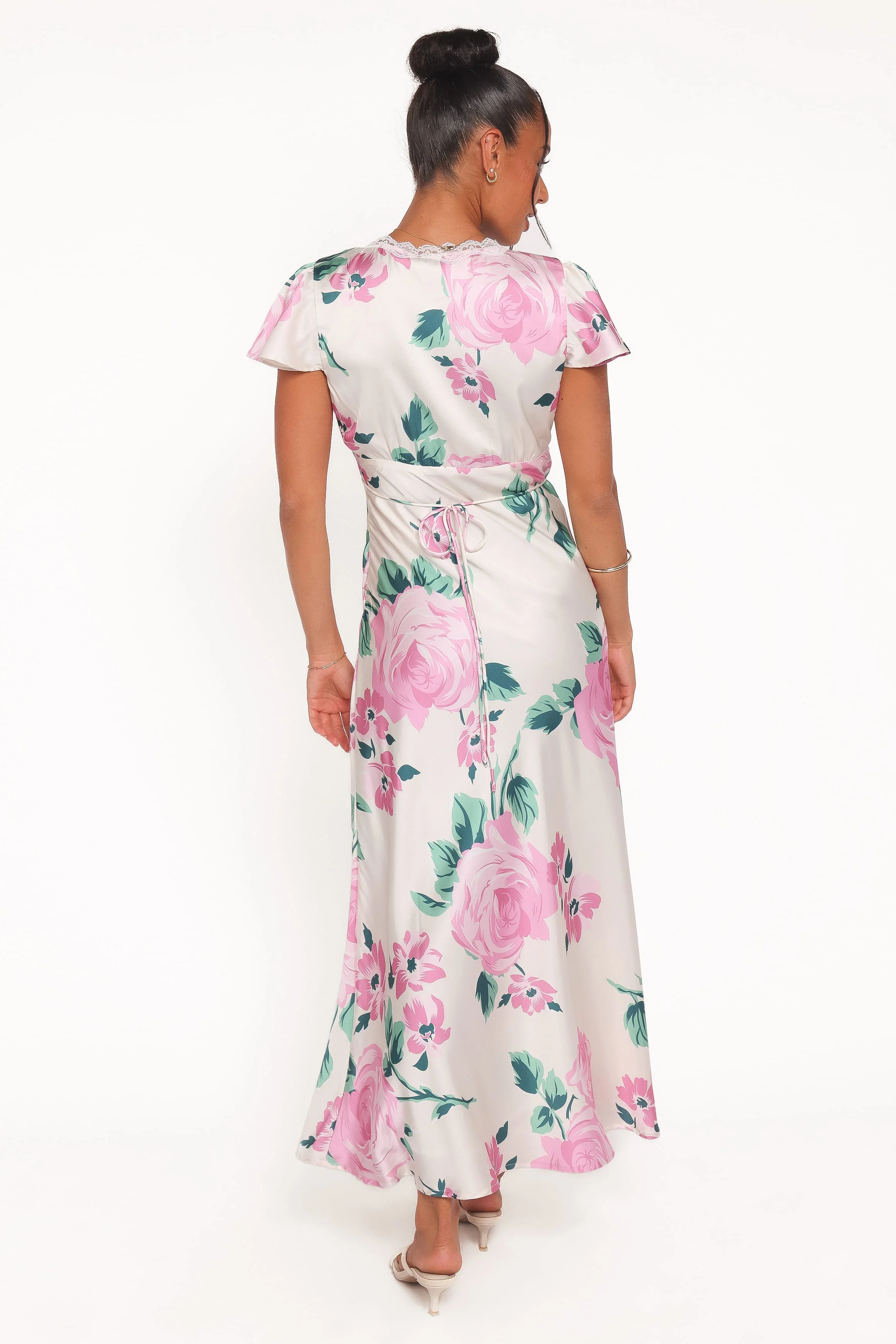 Mirelda Midi Dress - Pink Floral - Image 4