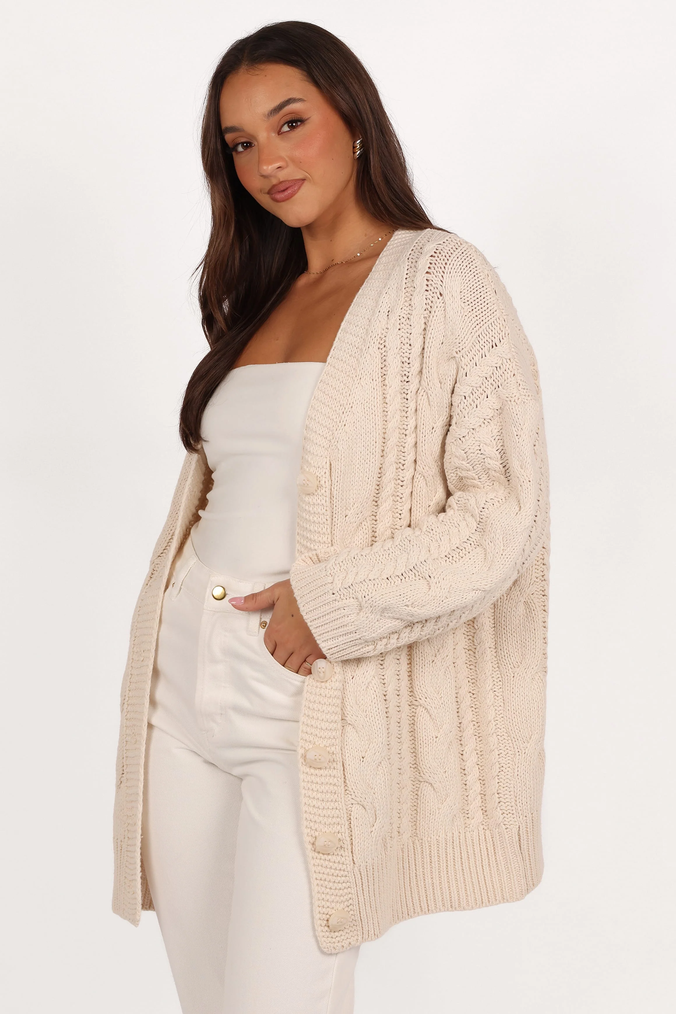 Monique Cardigan - Cream - Image 3