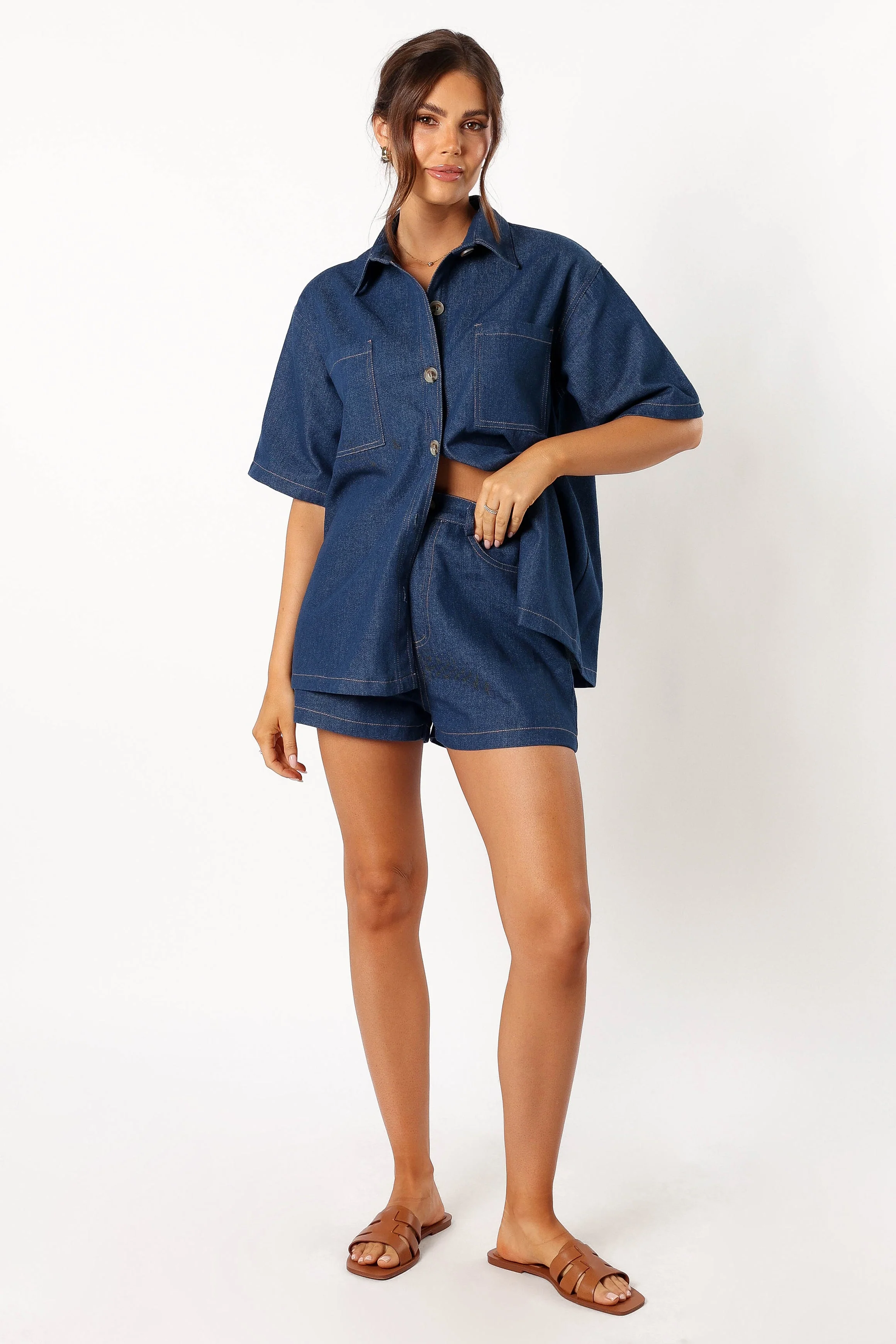 Monique Short Set - Dark Denim - Image 5