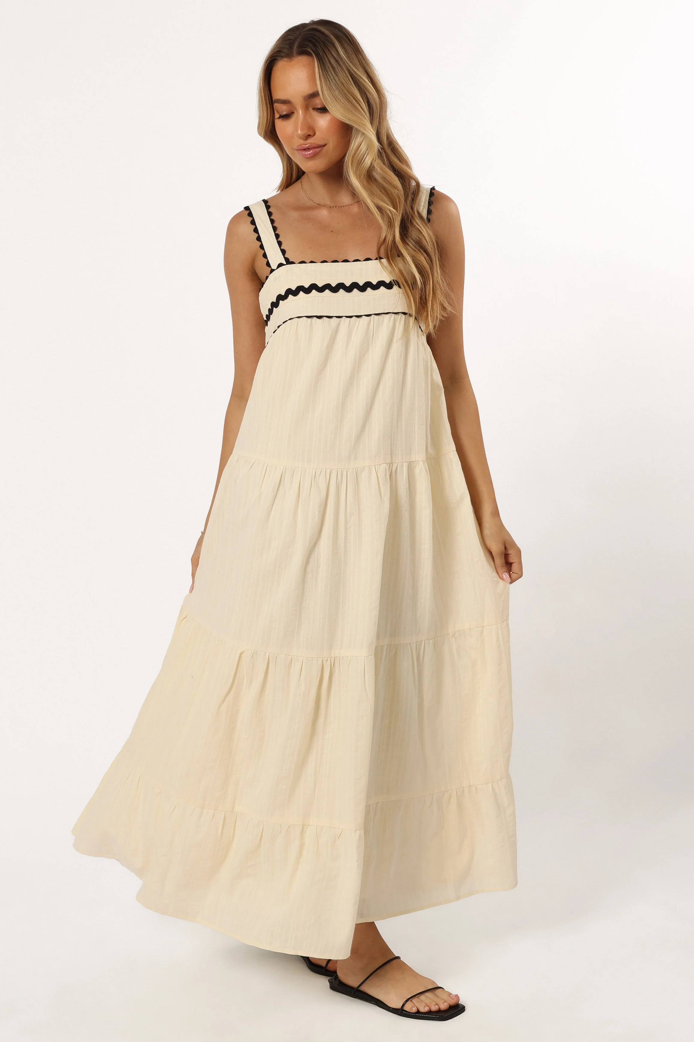 Monroe Midi Dress - Cream - Image 6