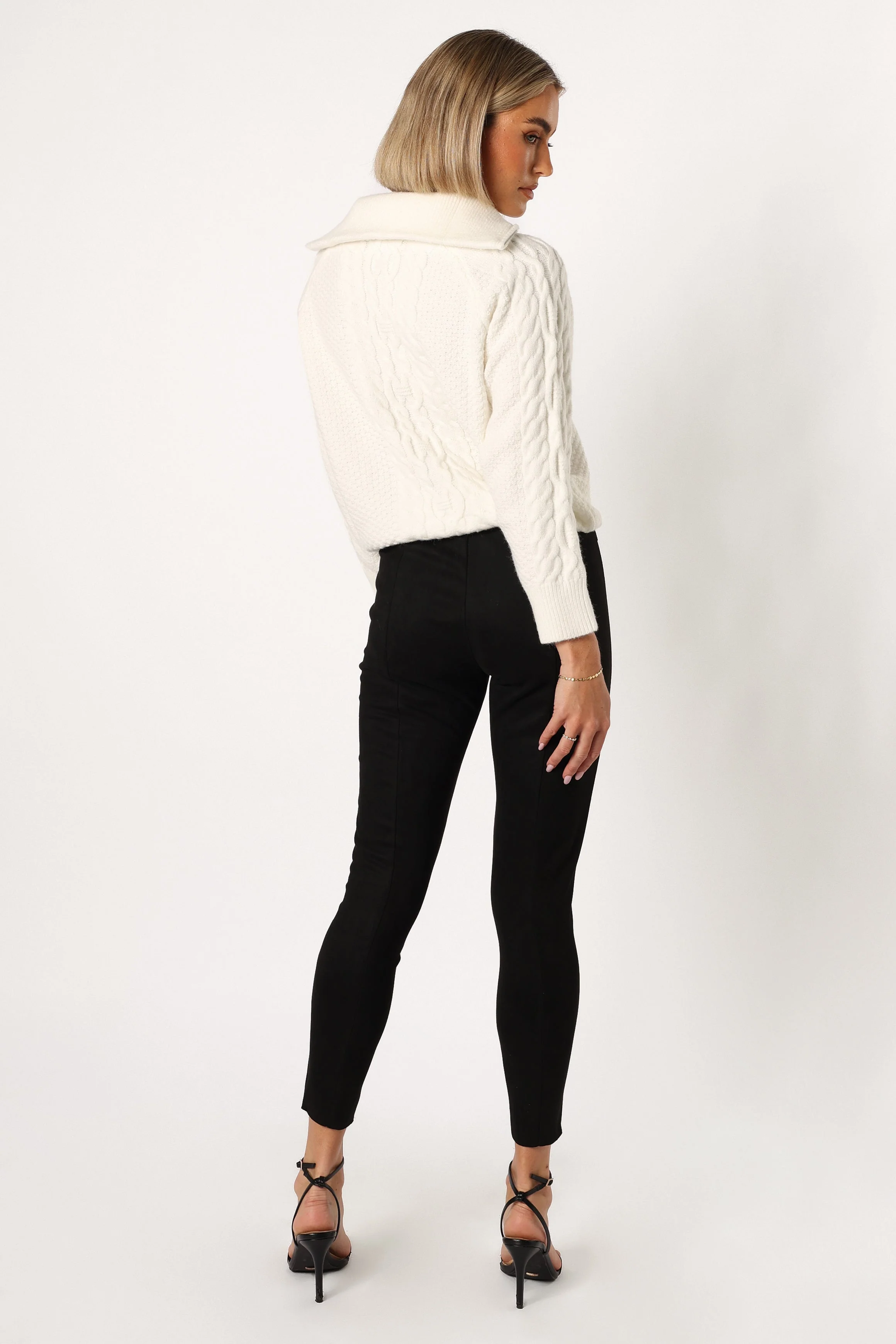 Morgan Suede Look Legging - Black - Image 4