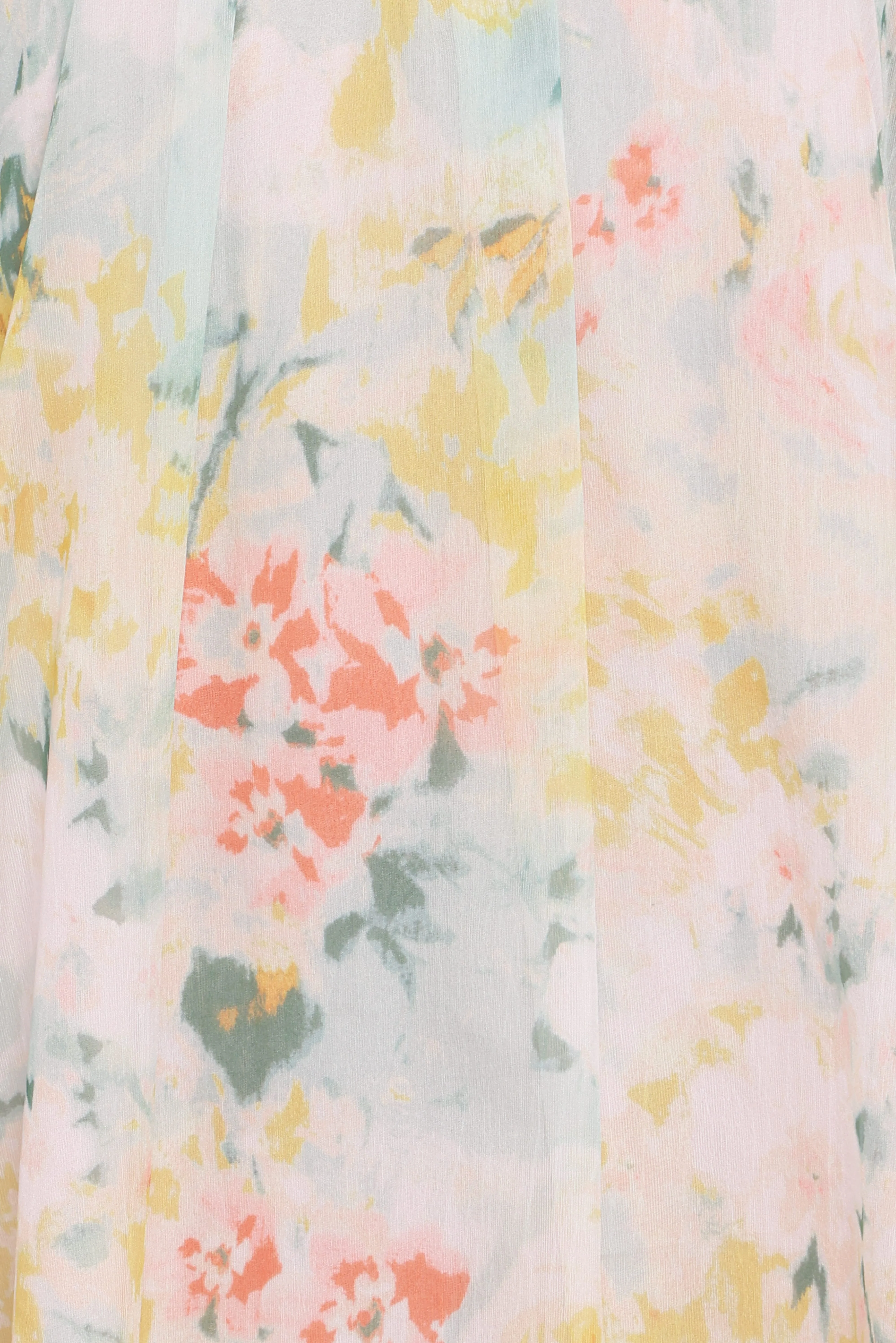 Mosen Long Sleeve Mini Dress - Yellow Floral - Image 7
