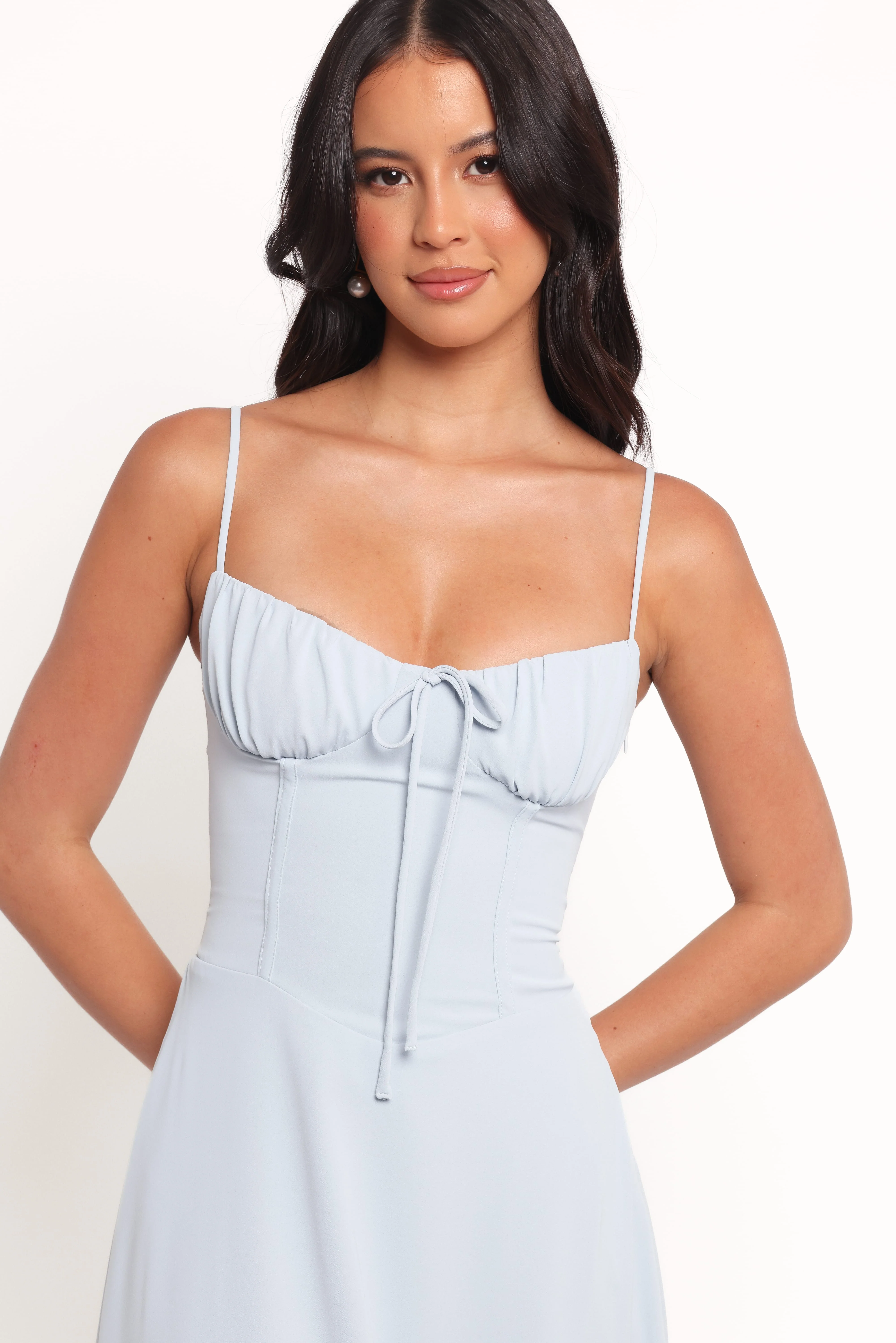 Nadina Midi Dress - Soft Blue - Image 6