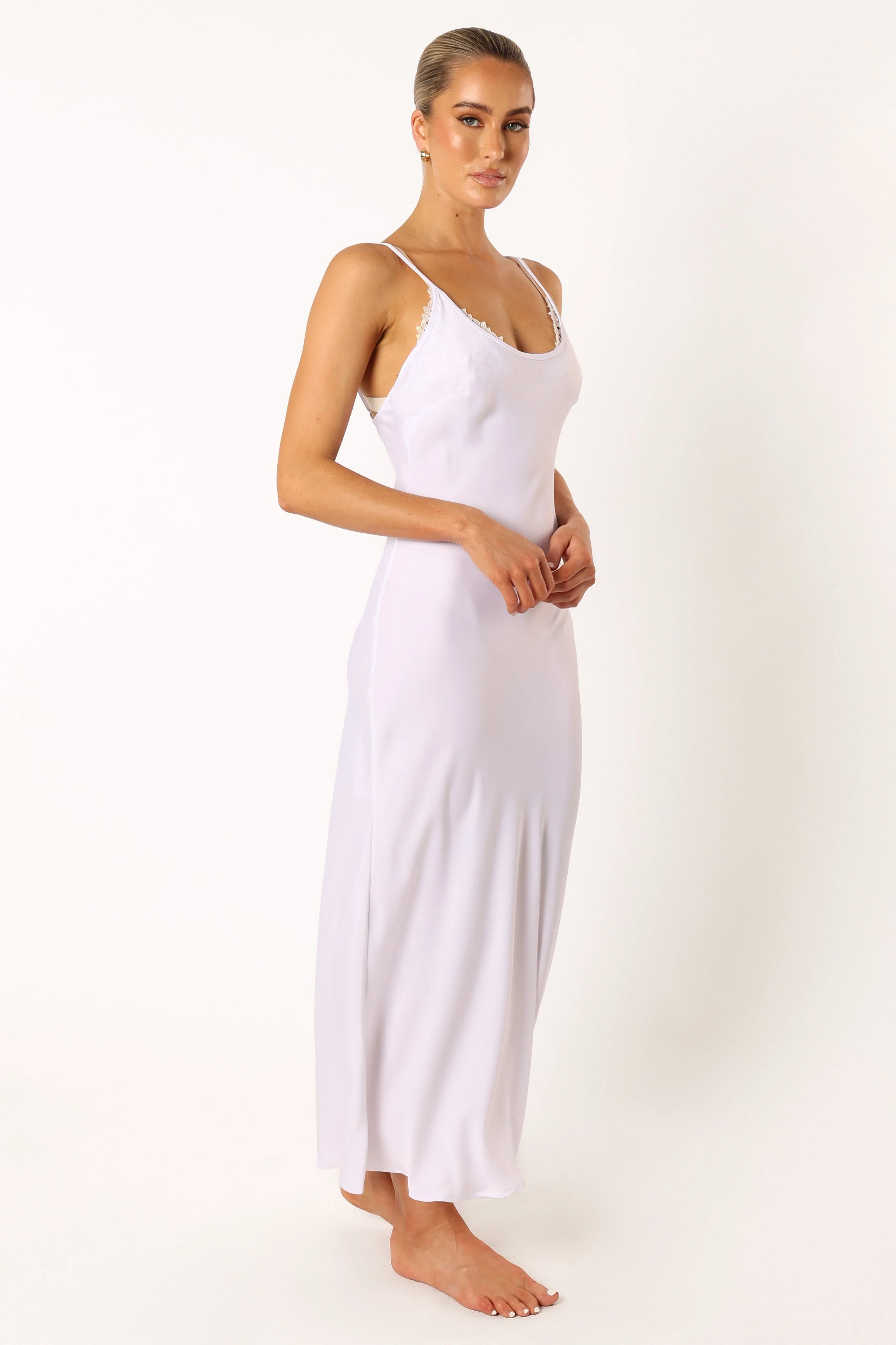 Neroli Maxi Slip - Ivory - Image 4