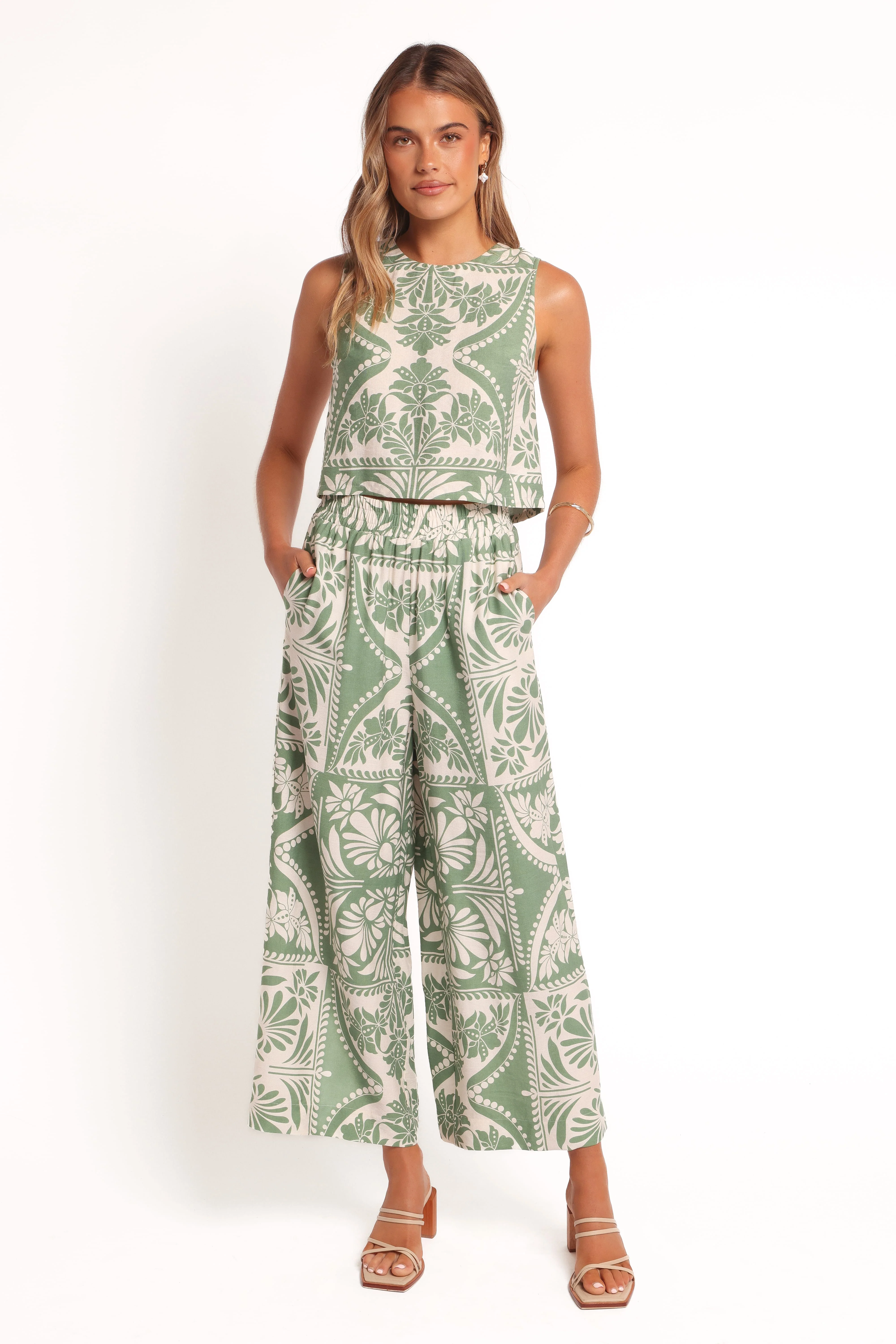 Nevin Top - Green Floral - Image 8