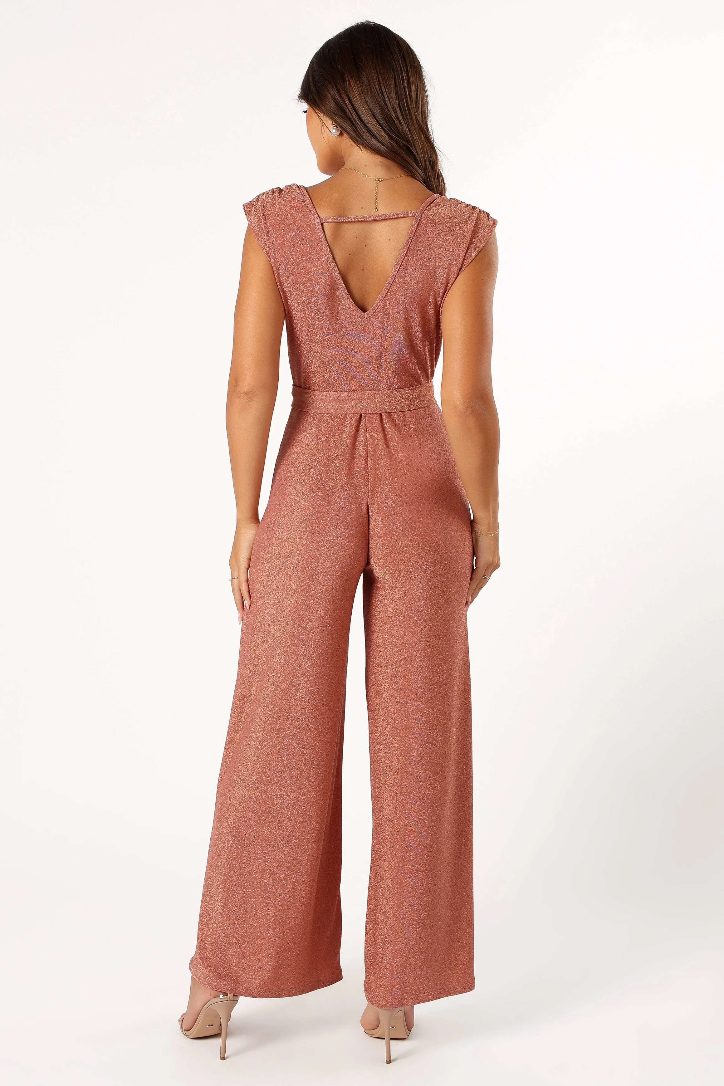 Nora Wide Leg Jumpsuit - Dusty Rose - Image 4