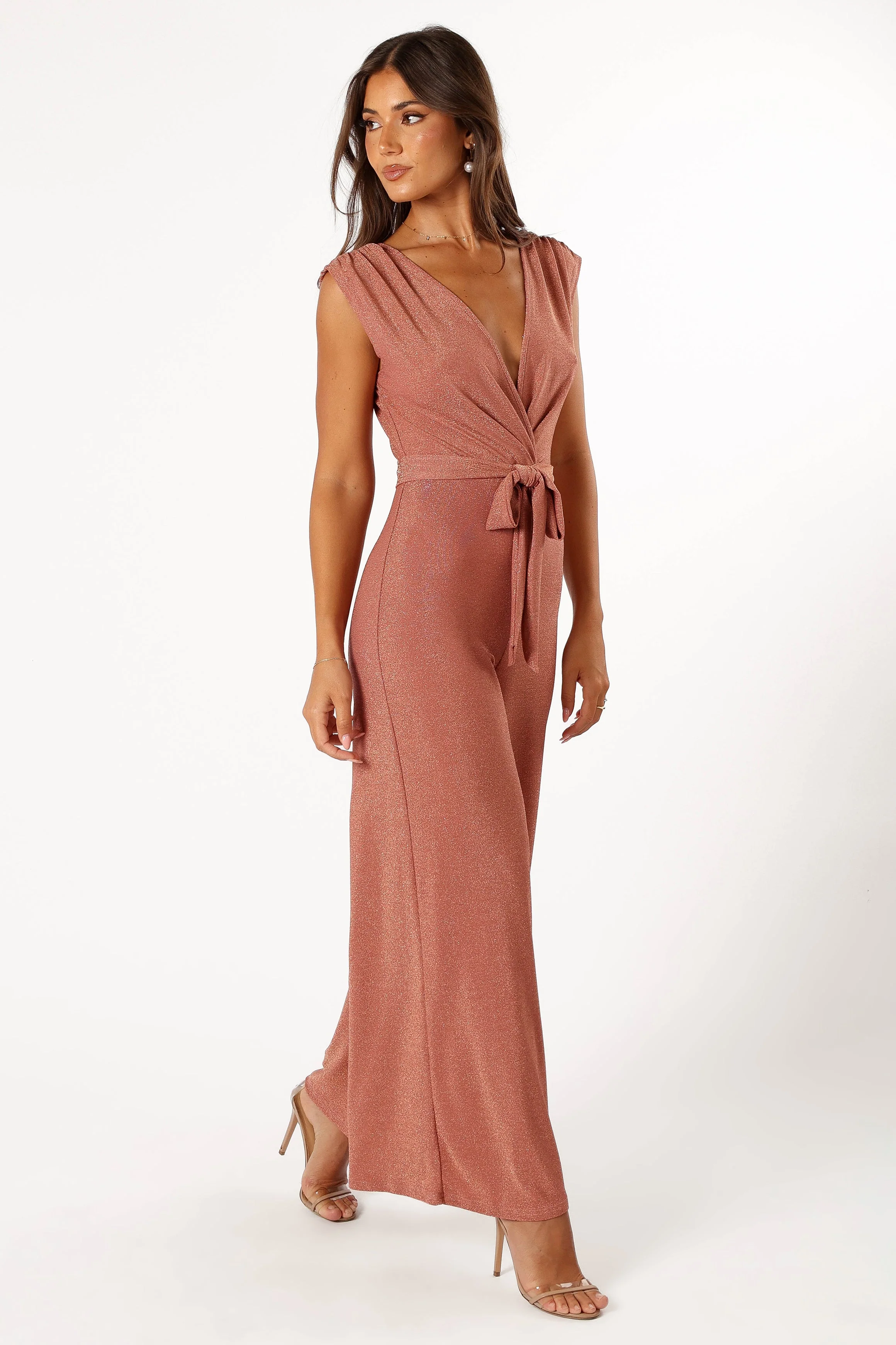 Nora Wide Leg Jumpsuit - Dusty Rose - Image 6