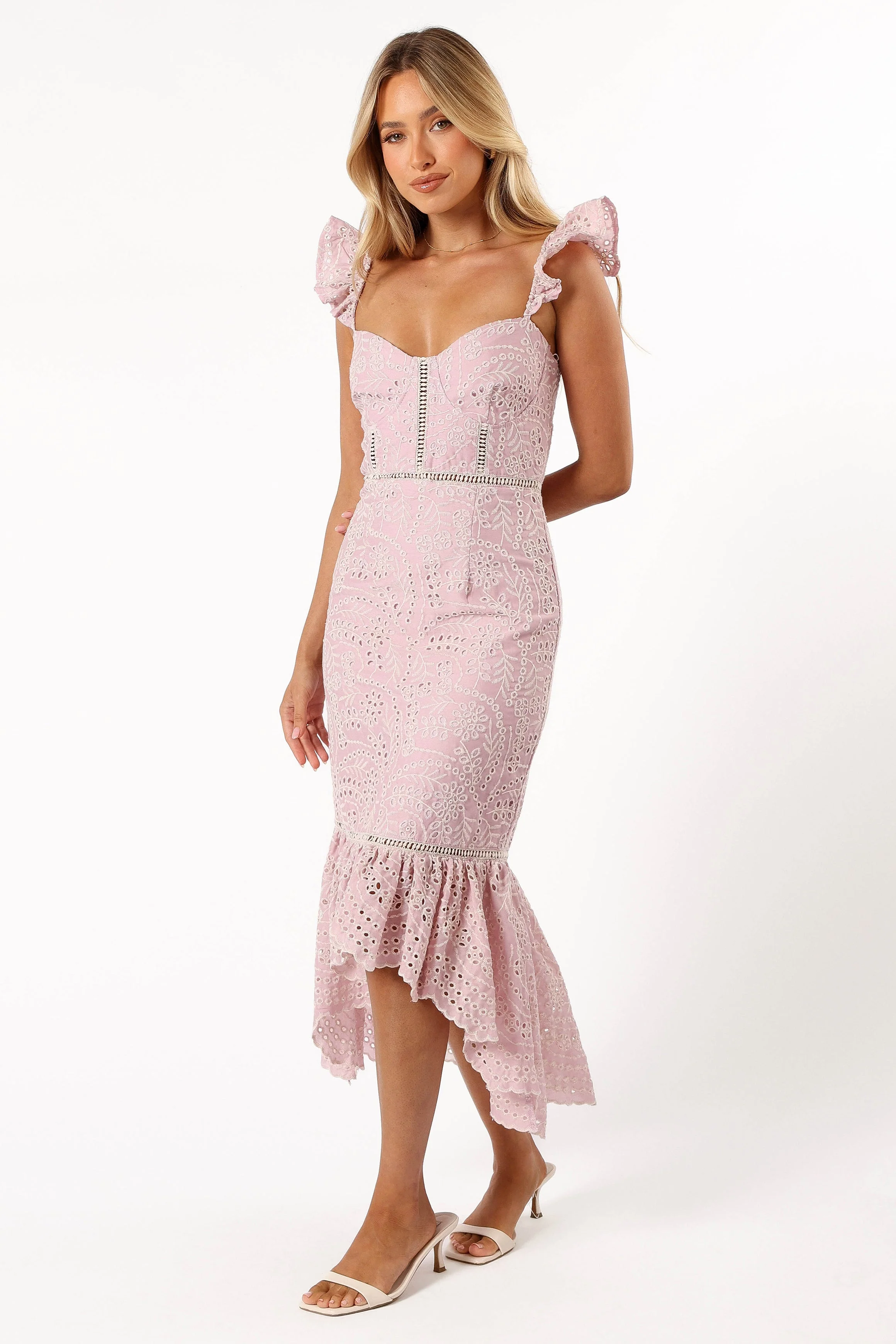 Novella Midi Dress - Pink - Image 4
