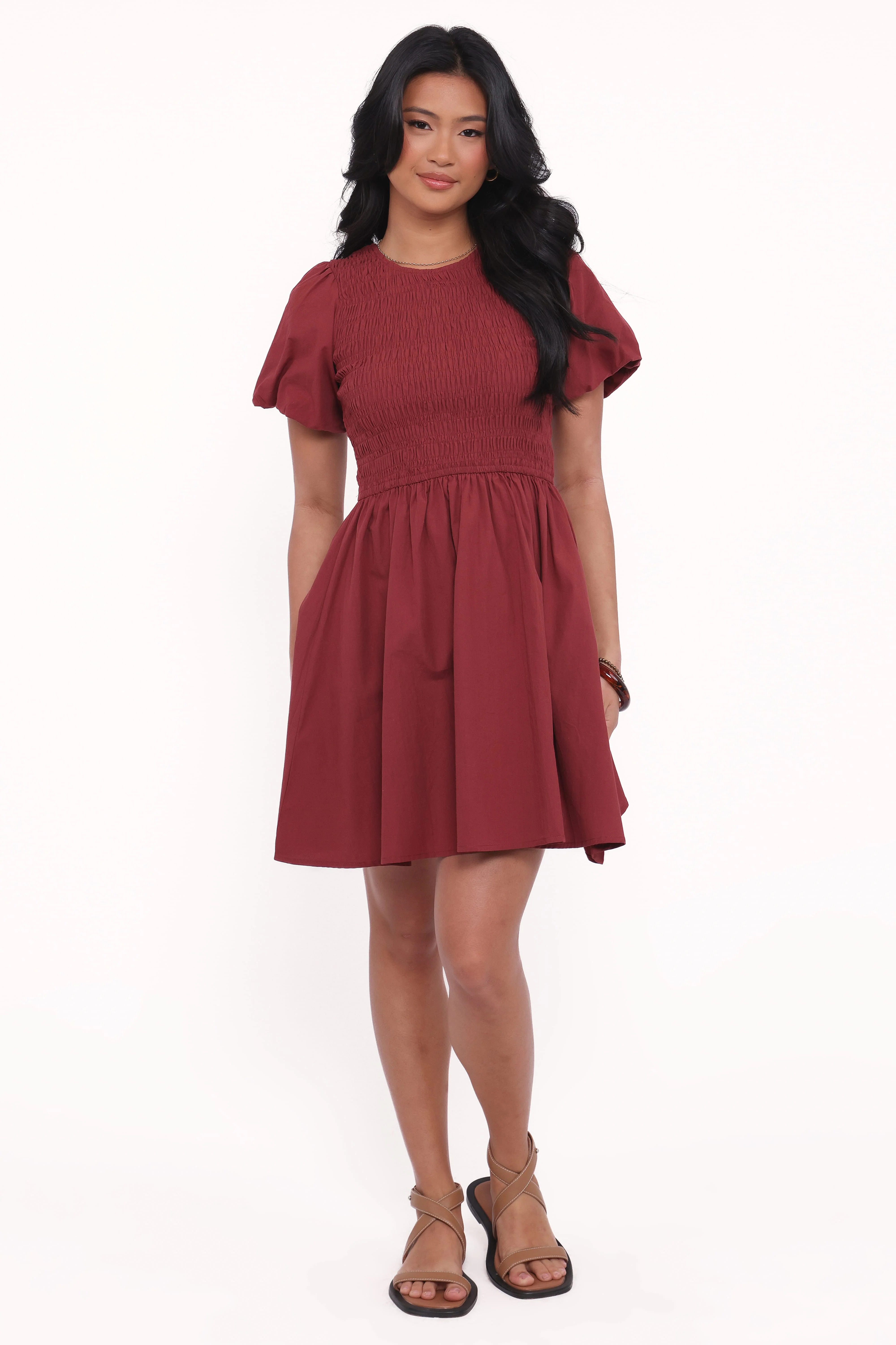 Odair Mini Dress - Wine - Image 6