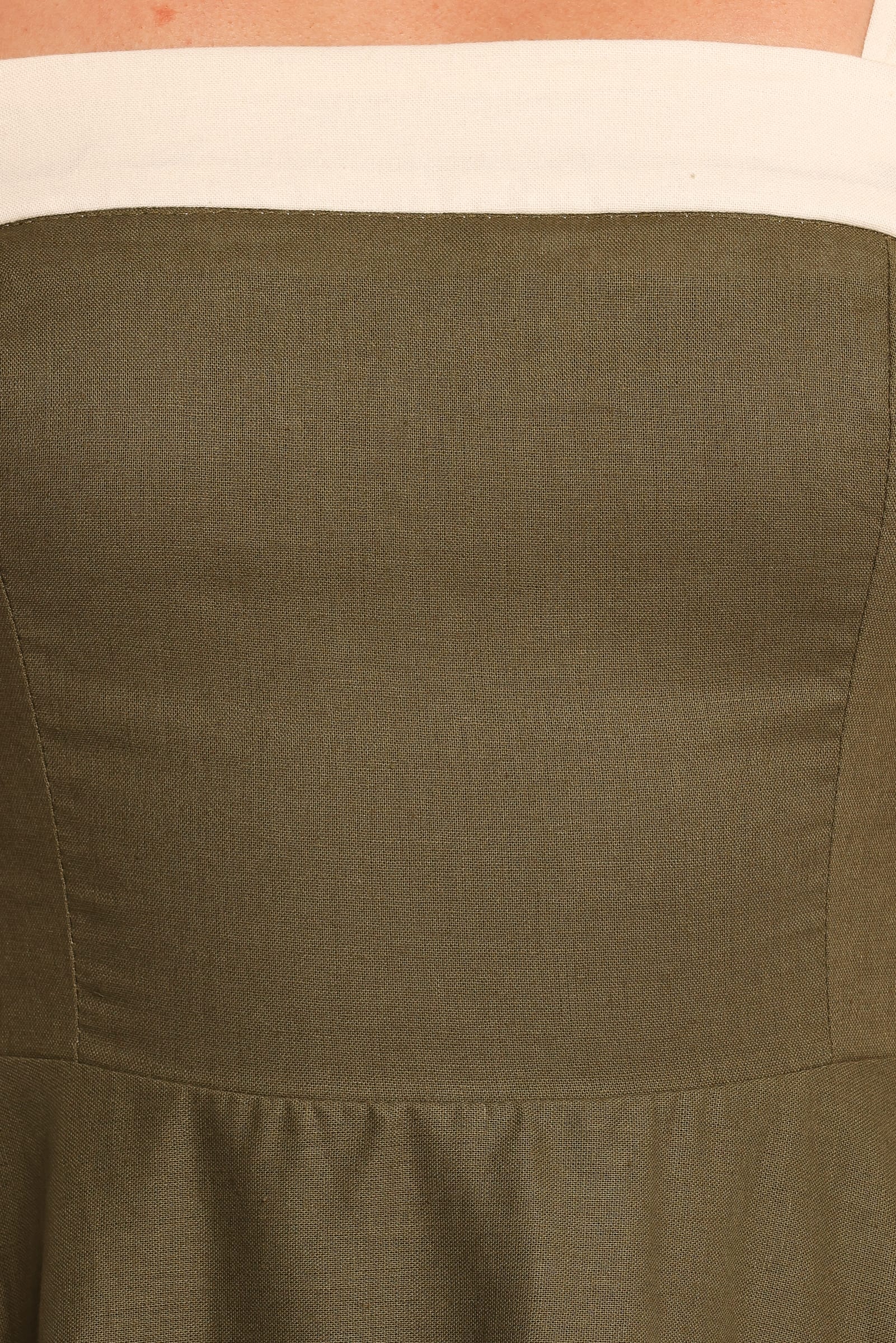 Olinda Midi Dress - Olive - Image 7