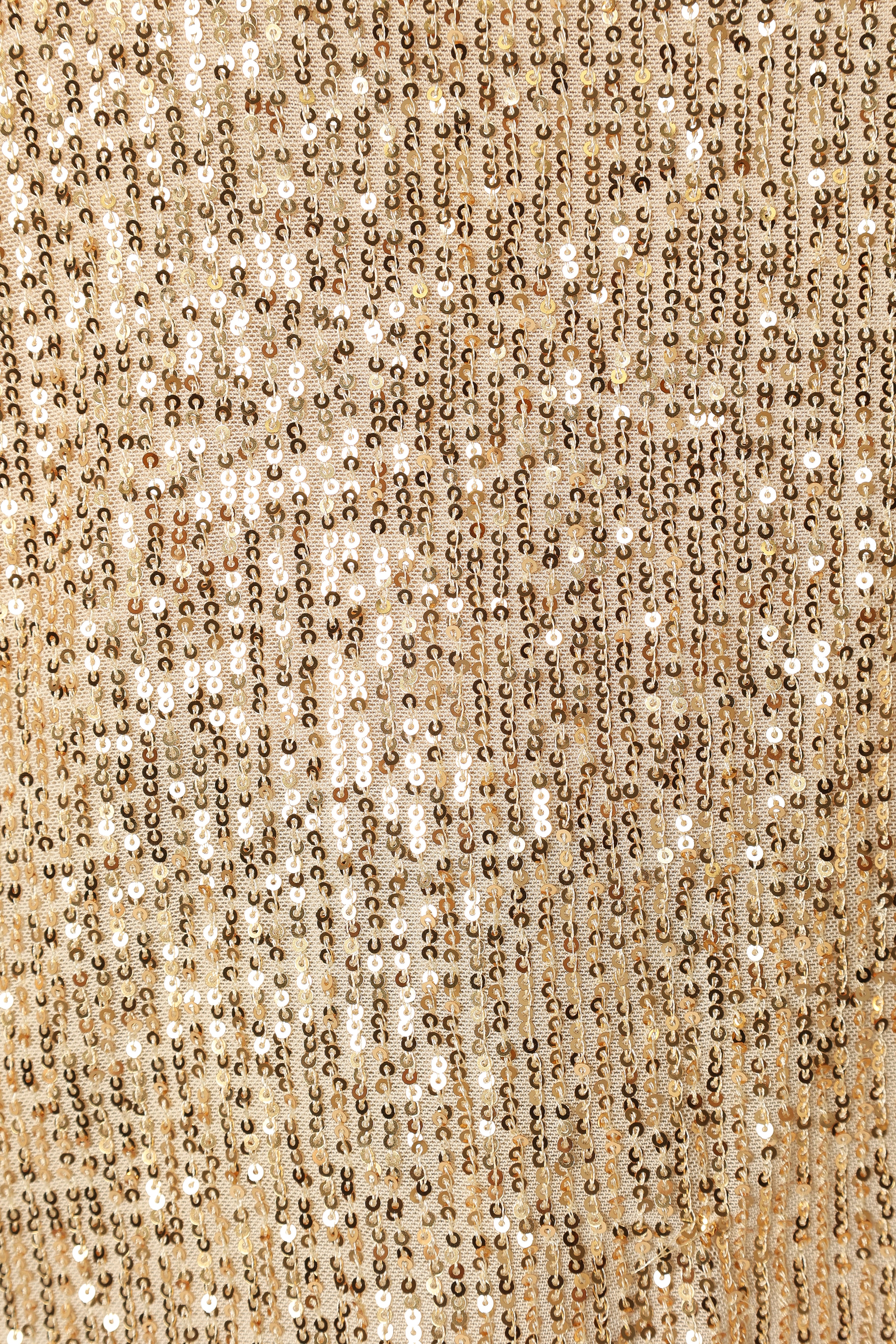 Oscar Sequin Top - Gold - Image 9