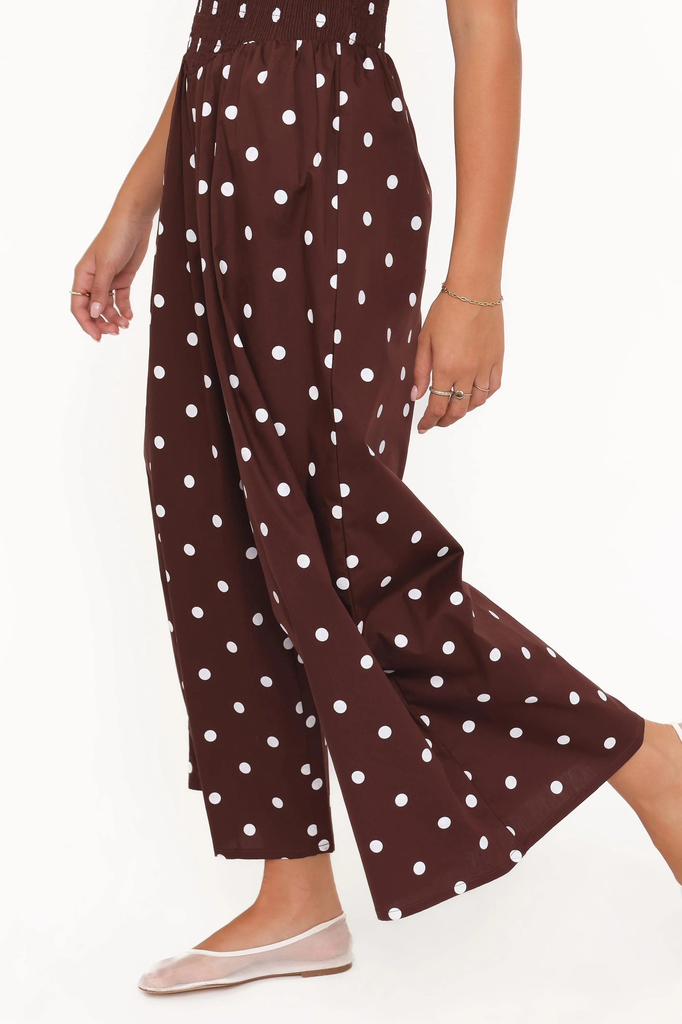 Paloma Jumpsuit - Chocolate Polka Dot - Image 6