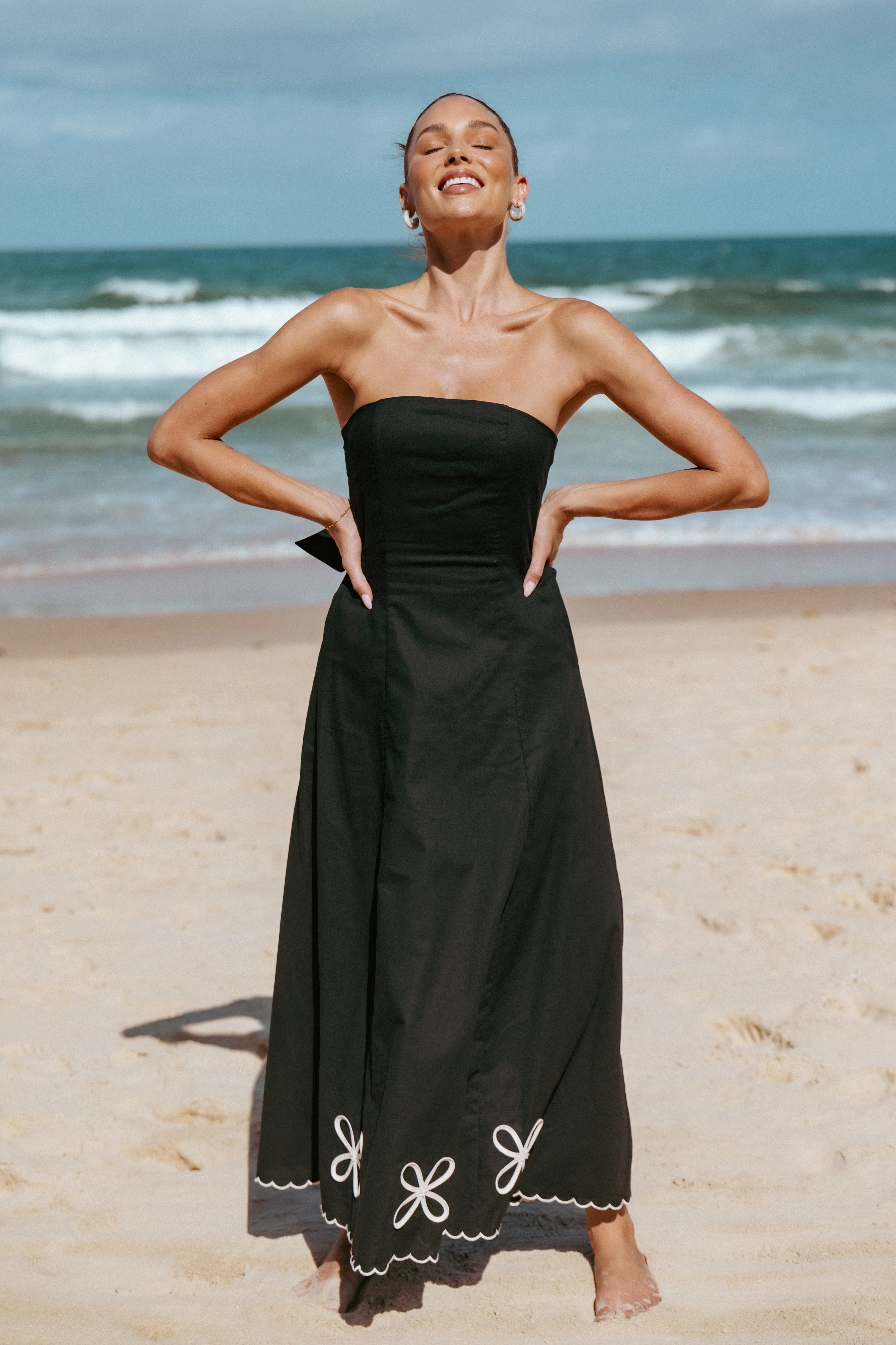 Paola Midi Dress - Black - Image 10