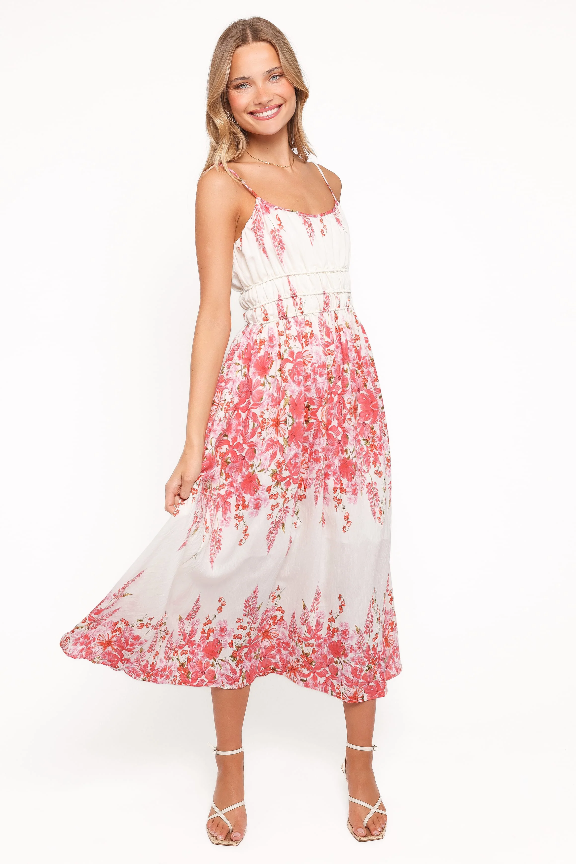 Paulina Midi Dress - Red Floral - Image 5