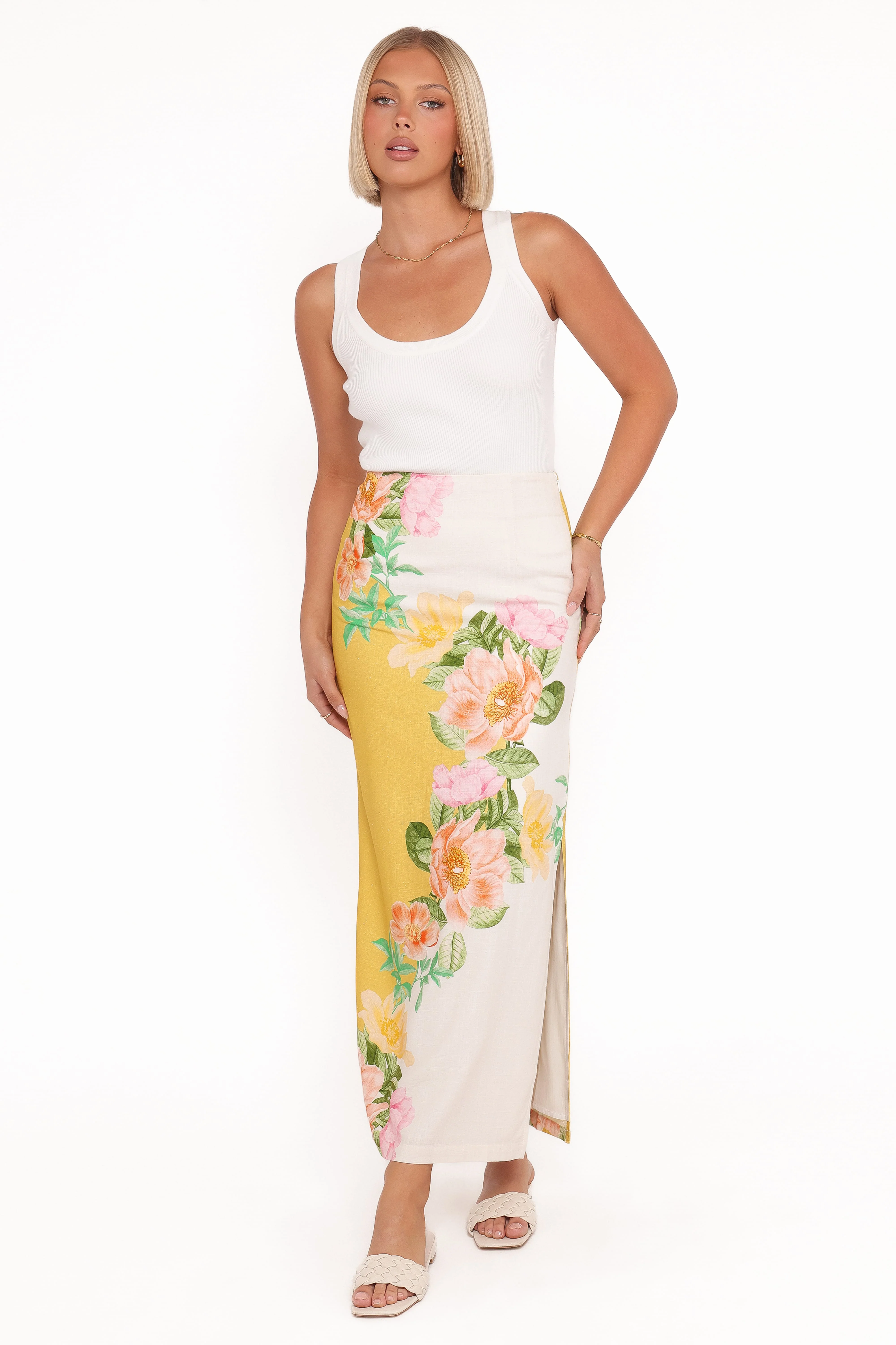 Peta Maxi Skirt - Yellow Poppy - Image 2
