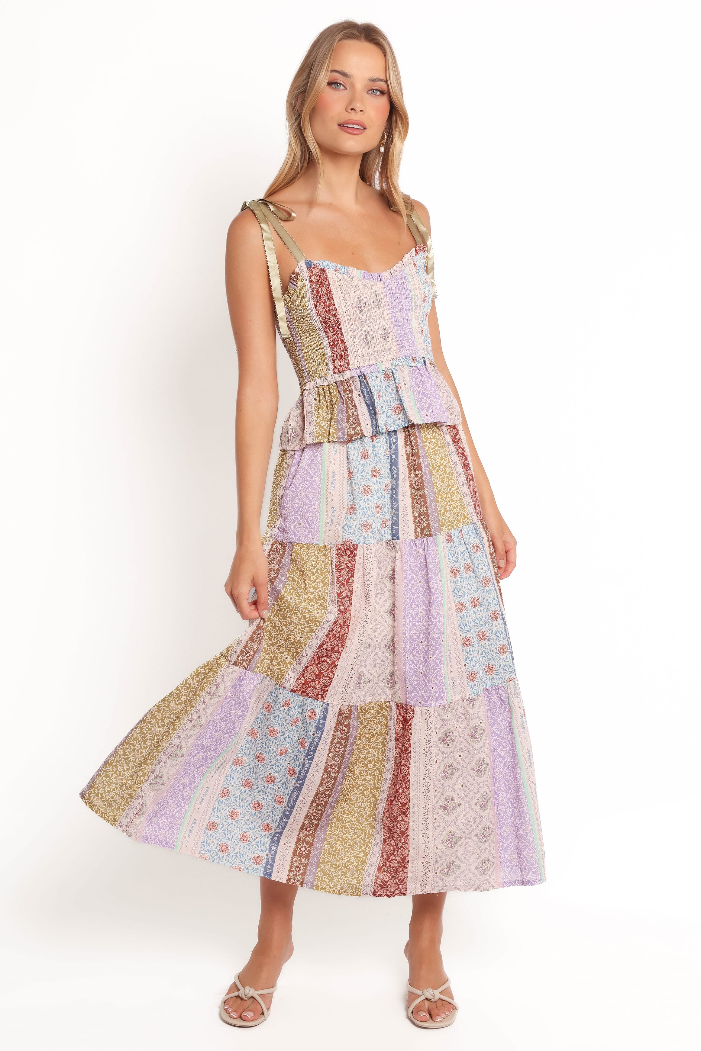 Petai Patchwork Maxi Skirt - Botanic Multi - Image 2
