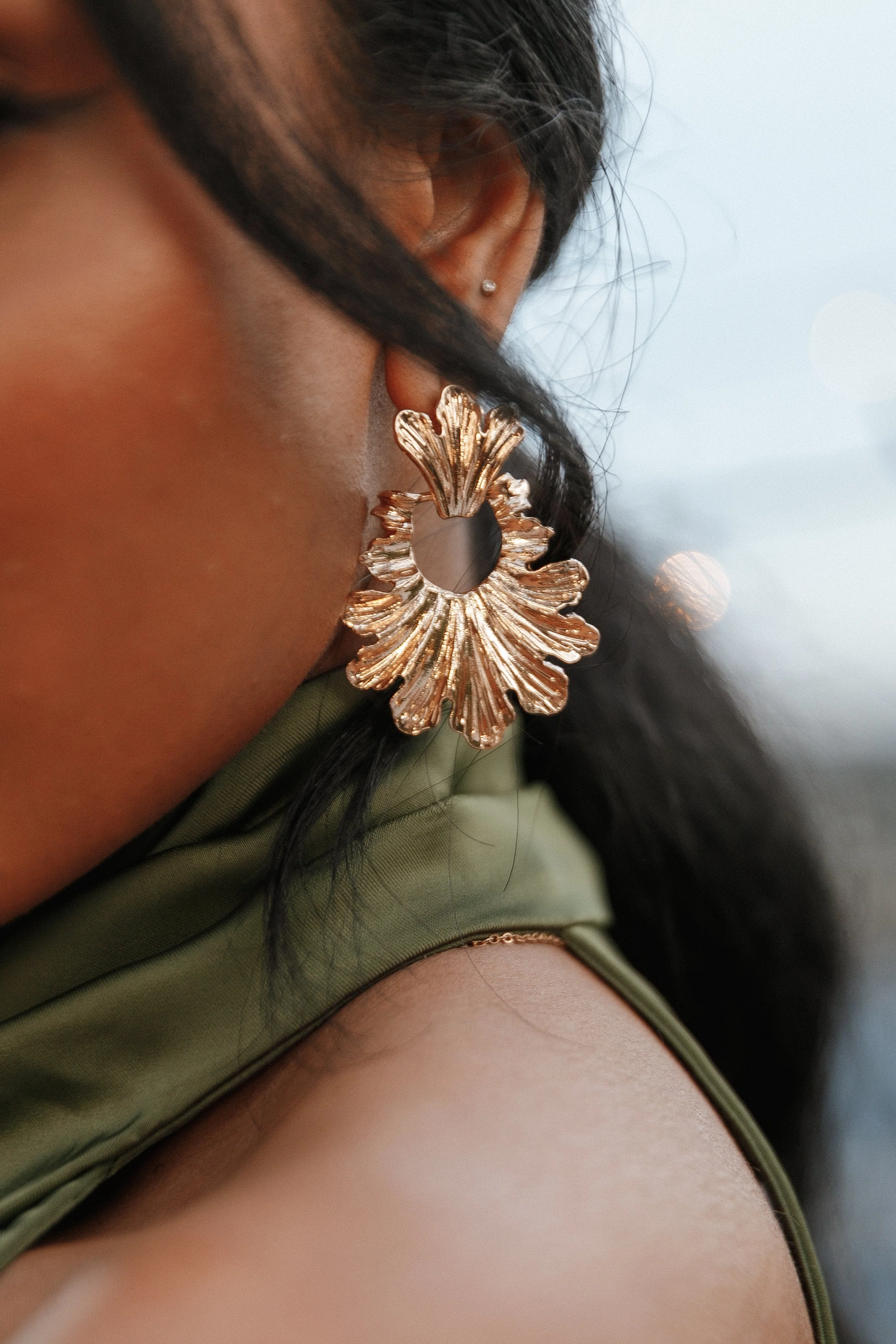 Pixie Statement Earrings - Gold - Image 2