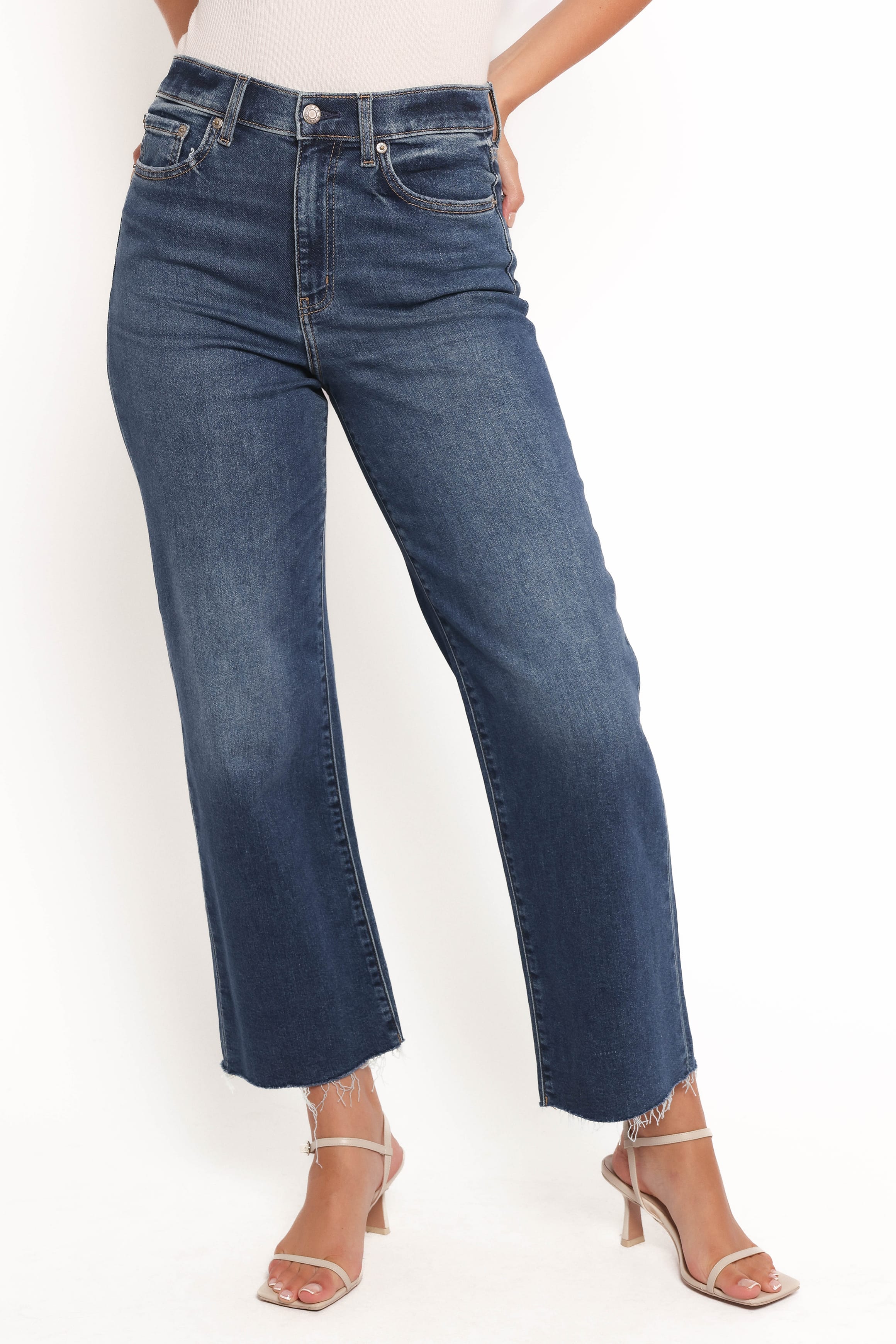 Pleaser Wide Leg Crop Jean - Uptown - Image 6