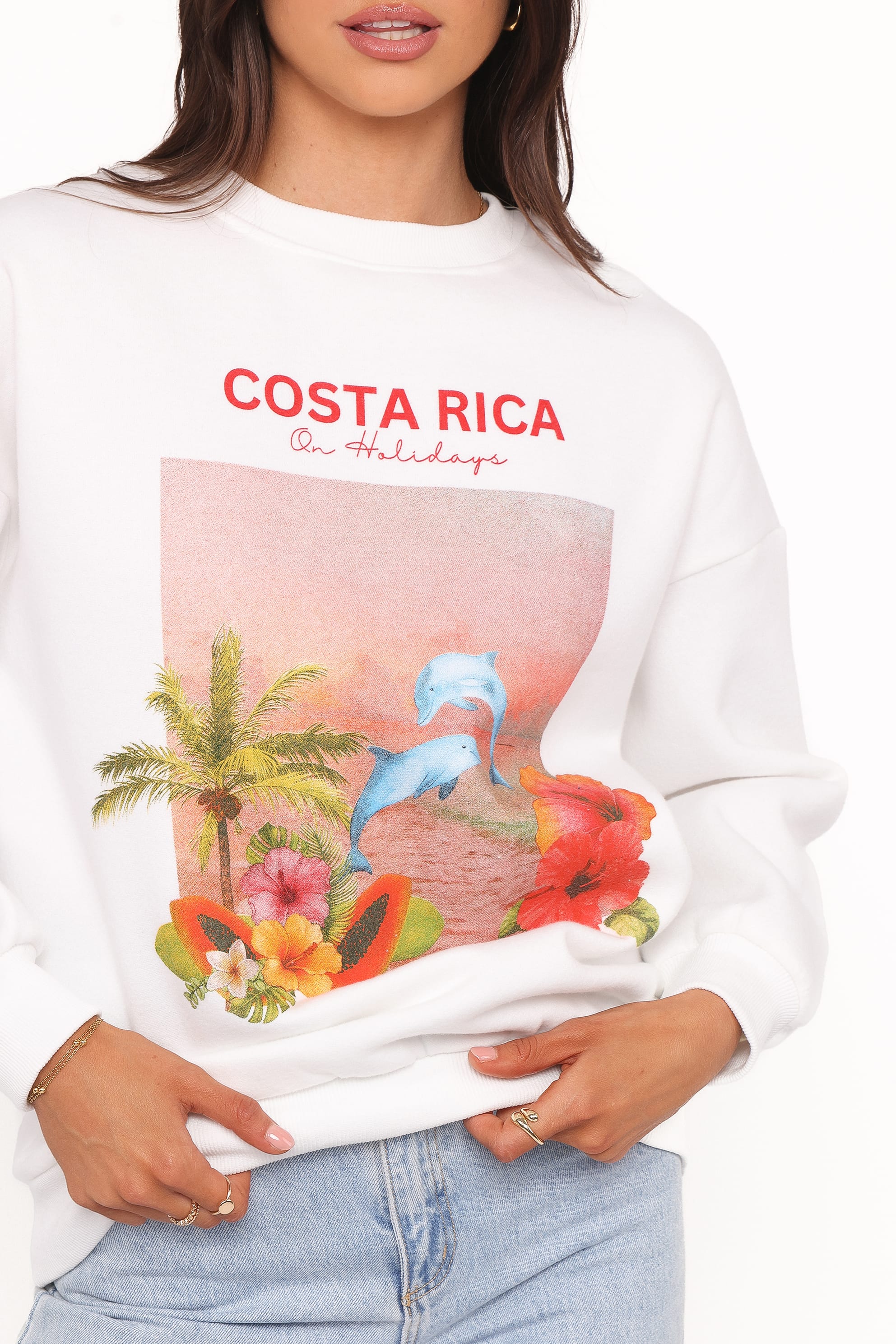 Ravello Costa Rica Sweatshirt - White - Image 2