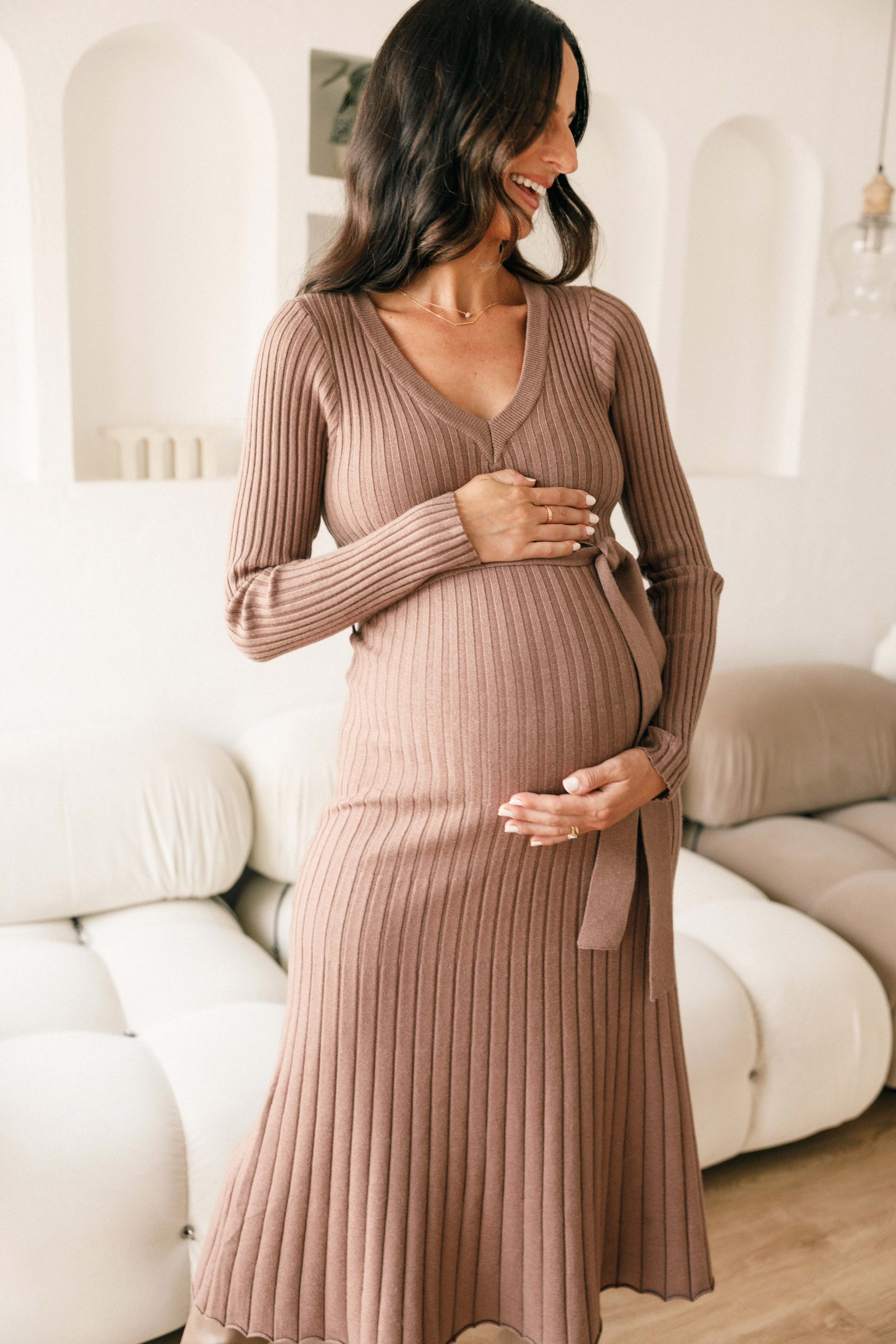 Reigan Dress - Mocha - Image 14