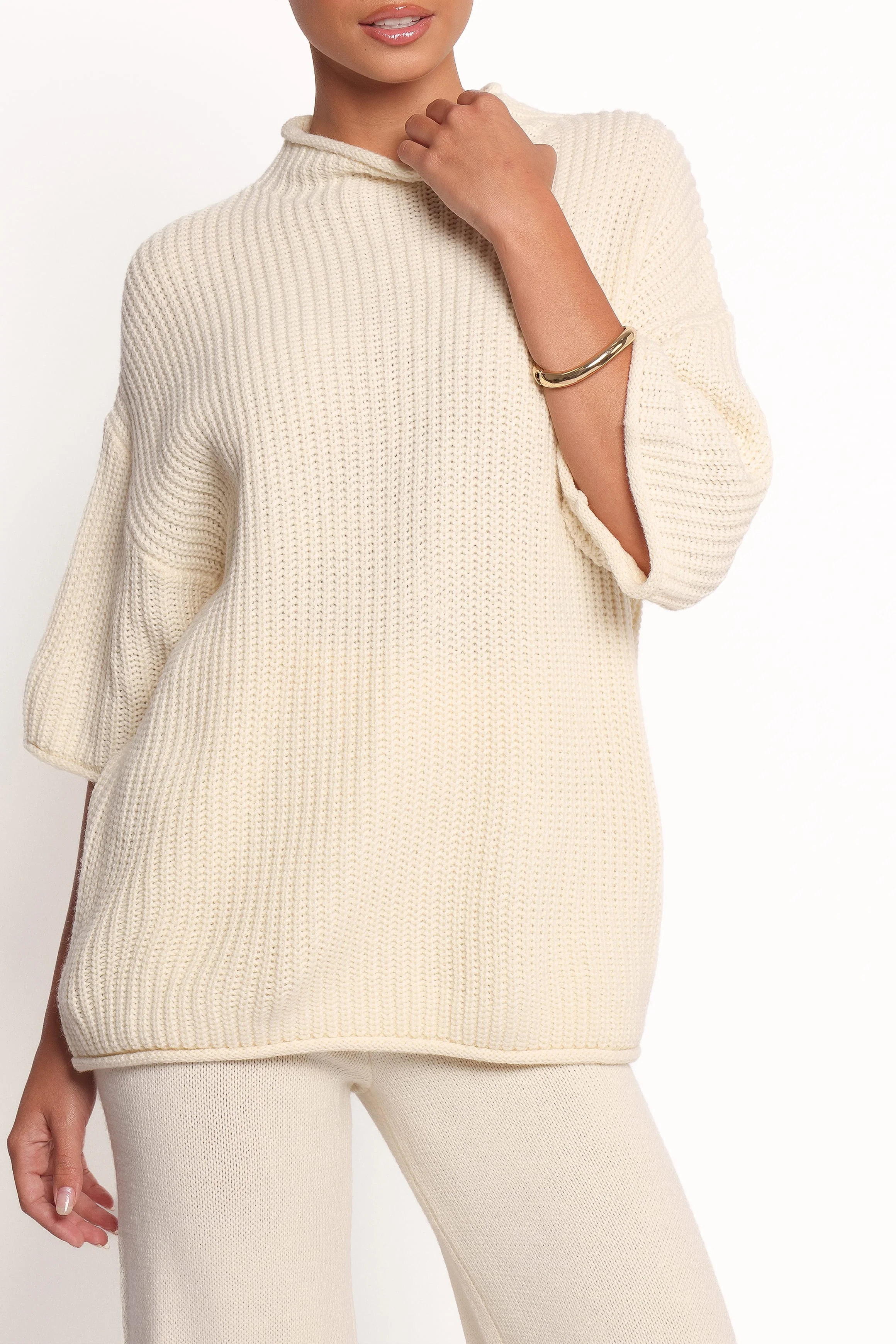 Remii Knit Pant Set - Ivory - Image 3