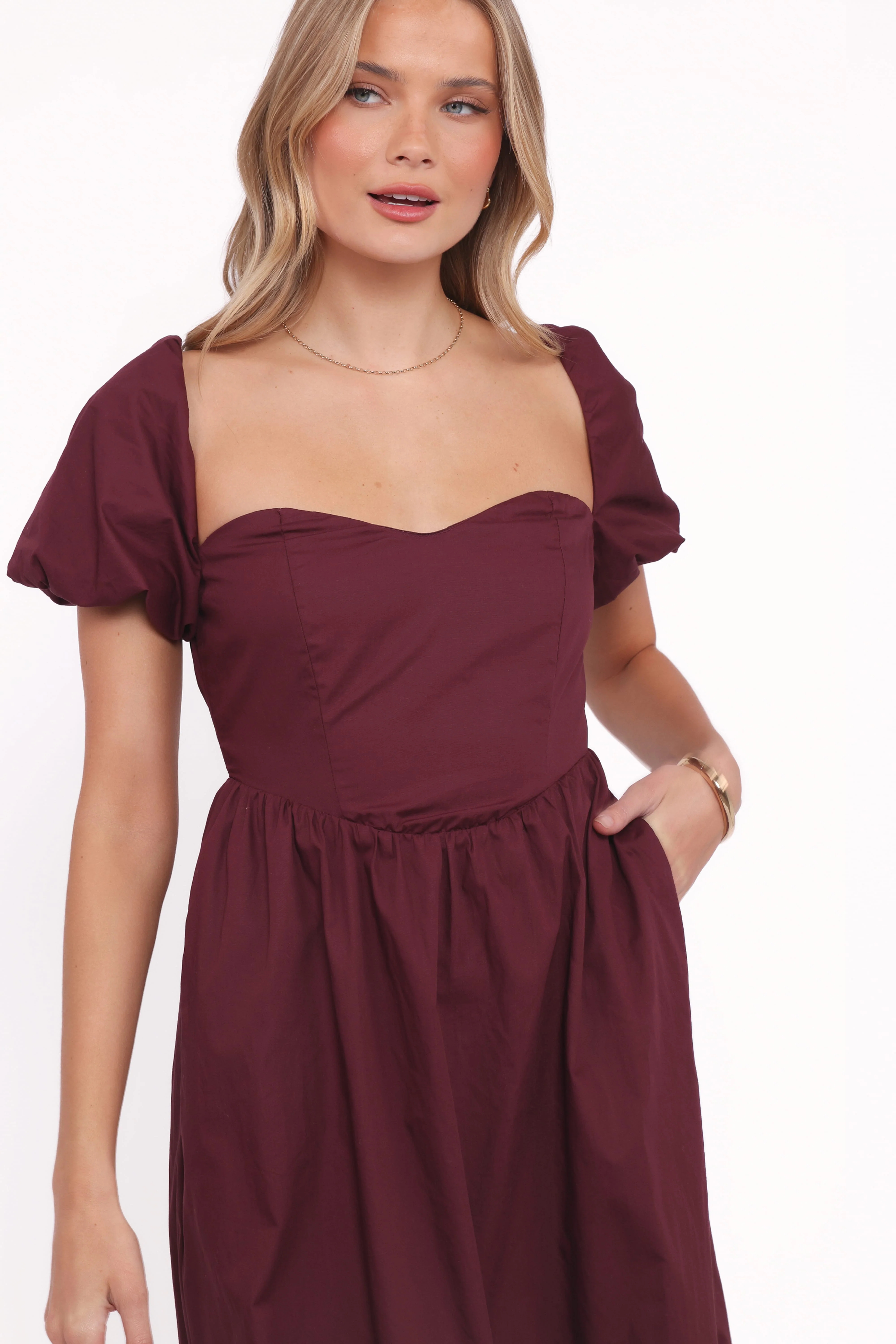Remira Midi Dress - Cherry - Image 2