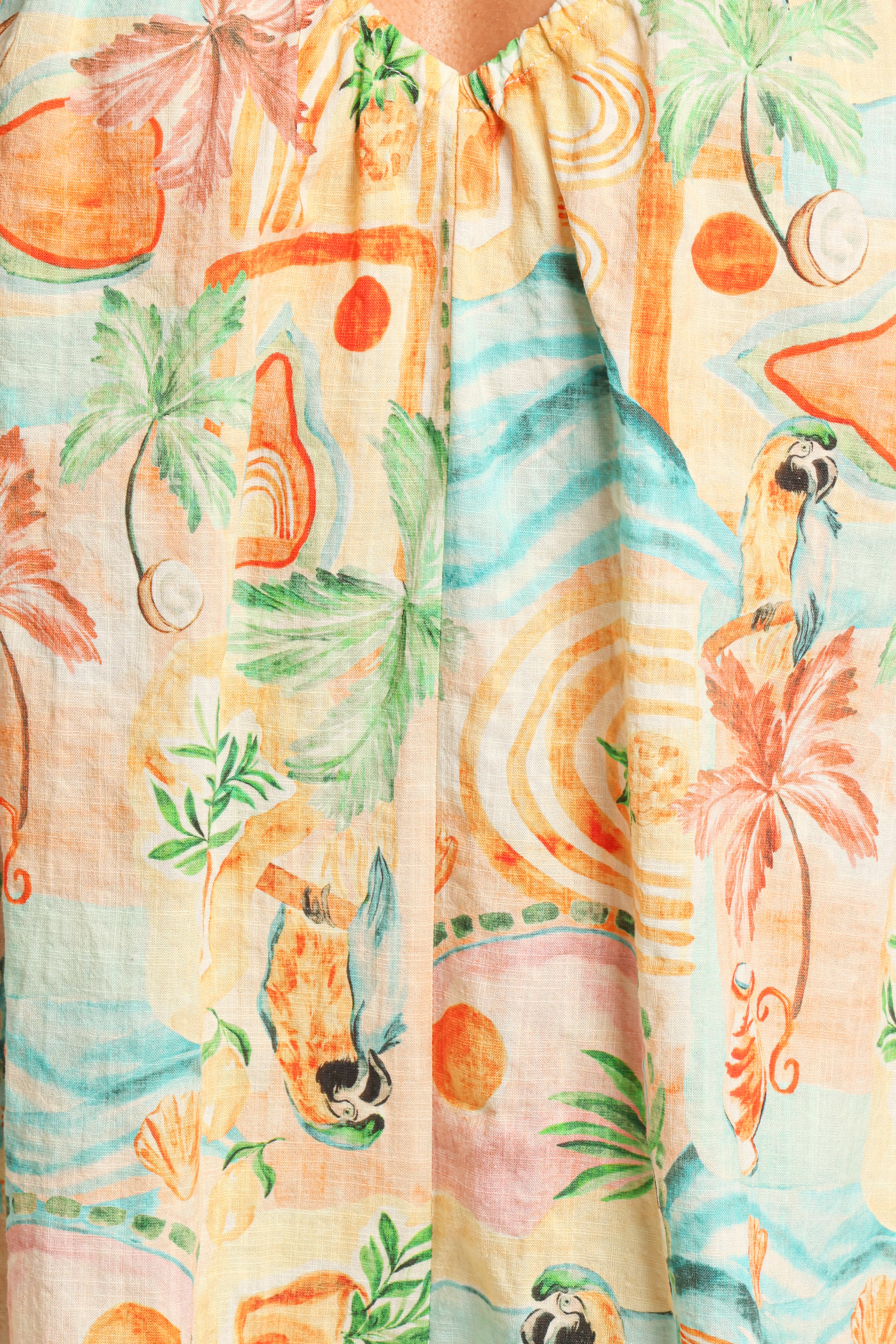 Renata Halter Playsuit - Golden Palm - Image 9