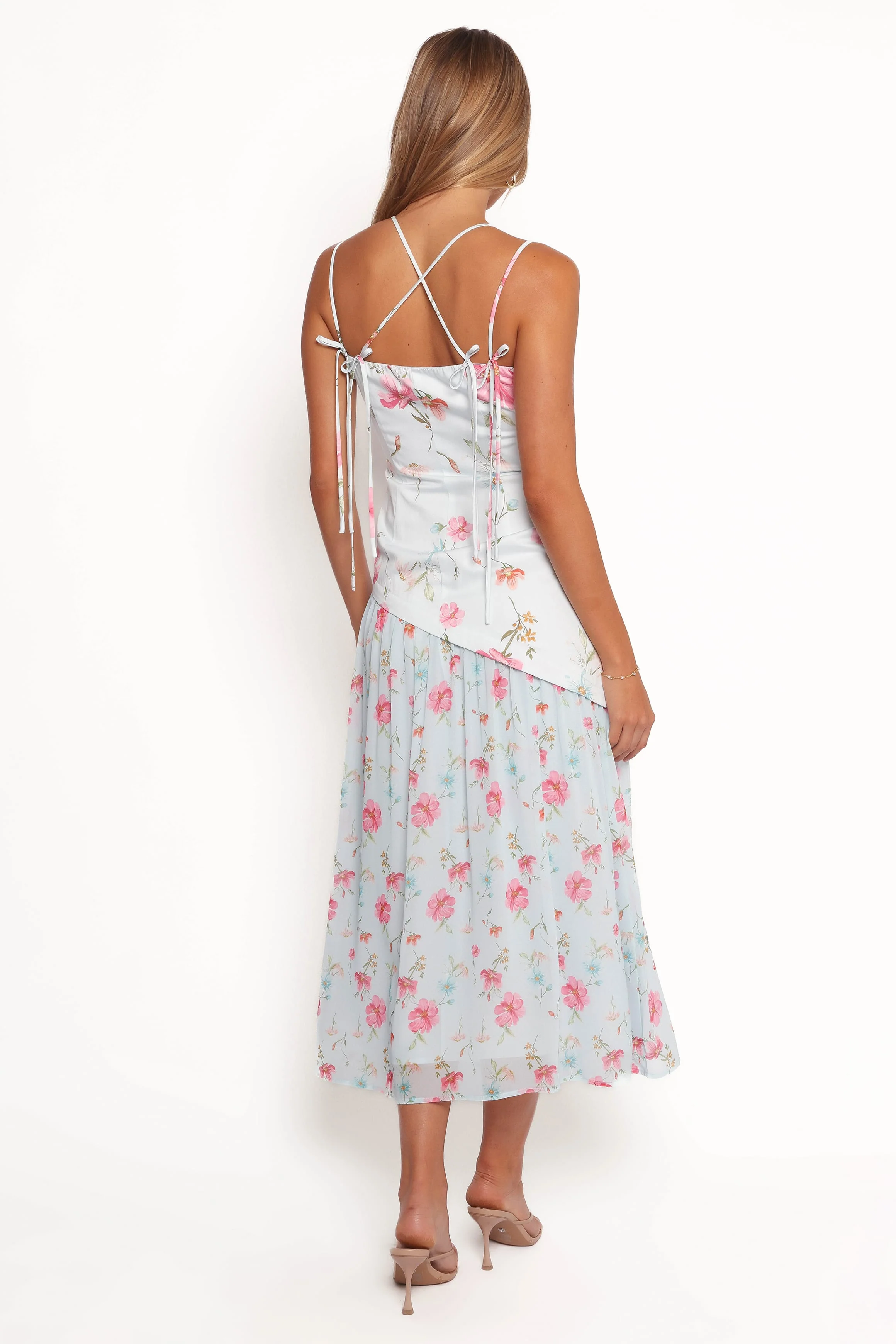 Renata Maxi Dress - Blue Floral - Image 7