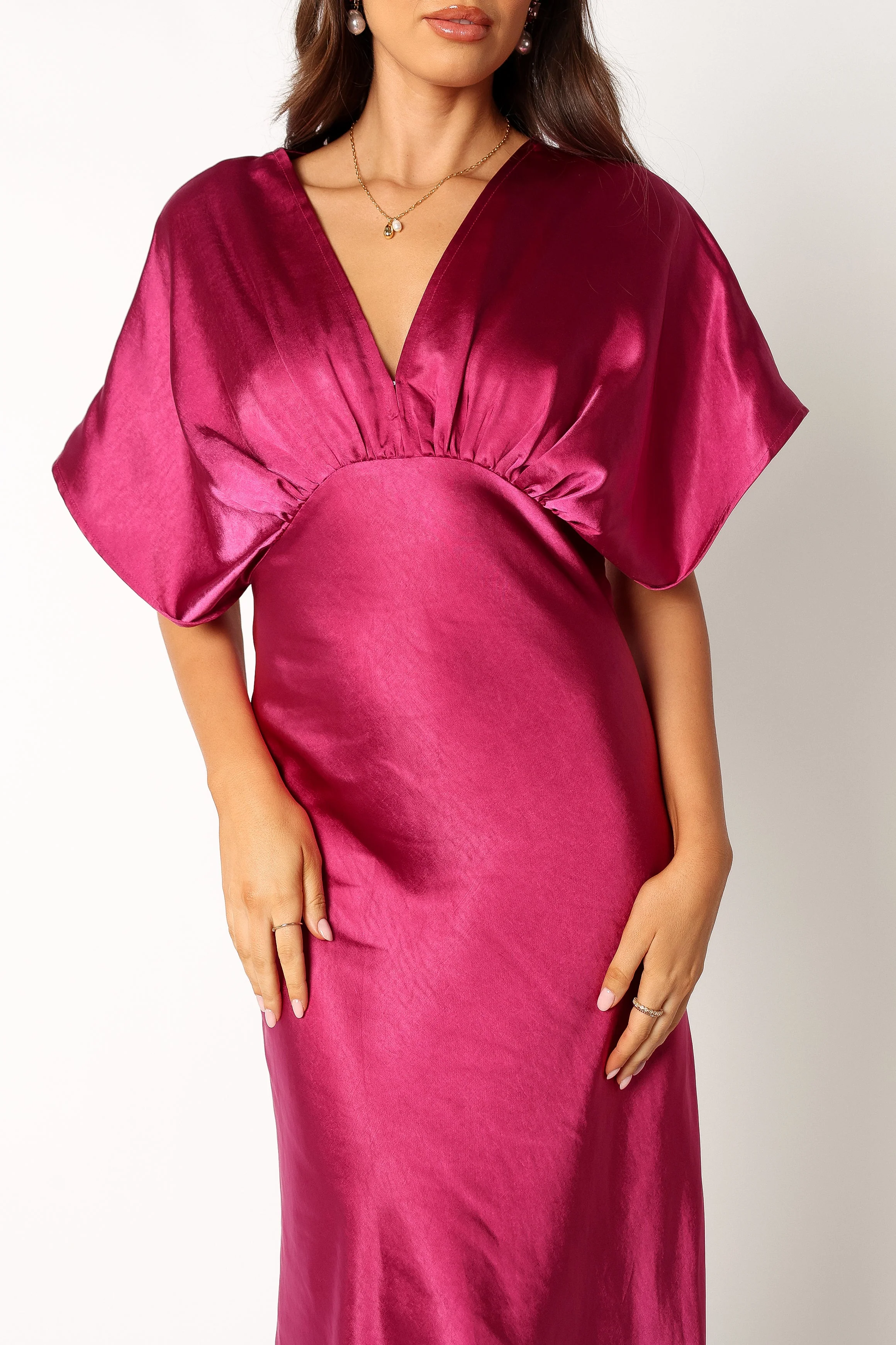Ricki Maxi Dress - Magenta - Image 6