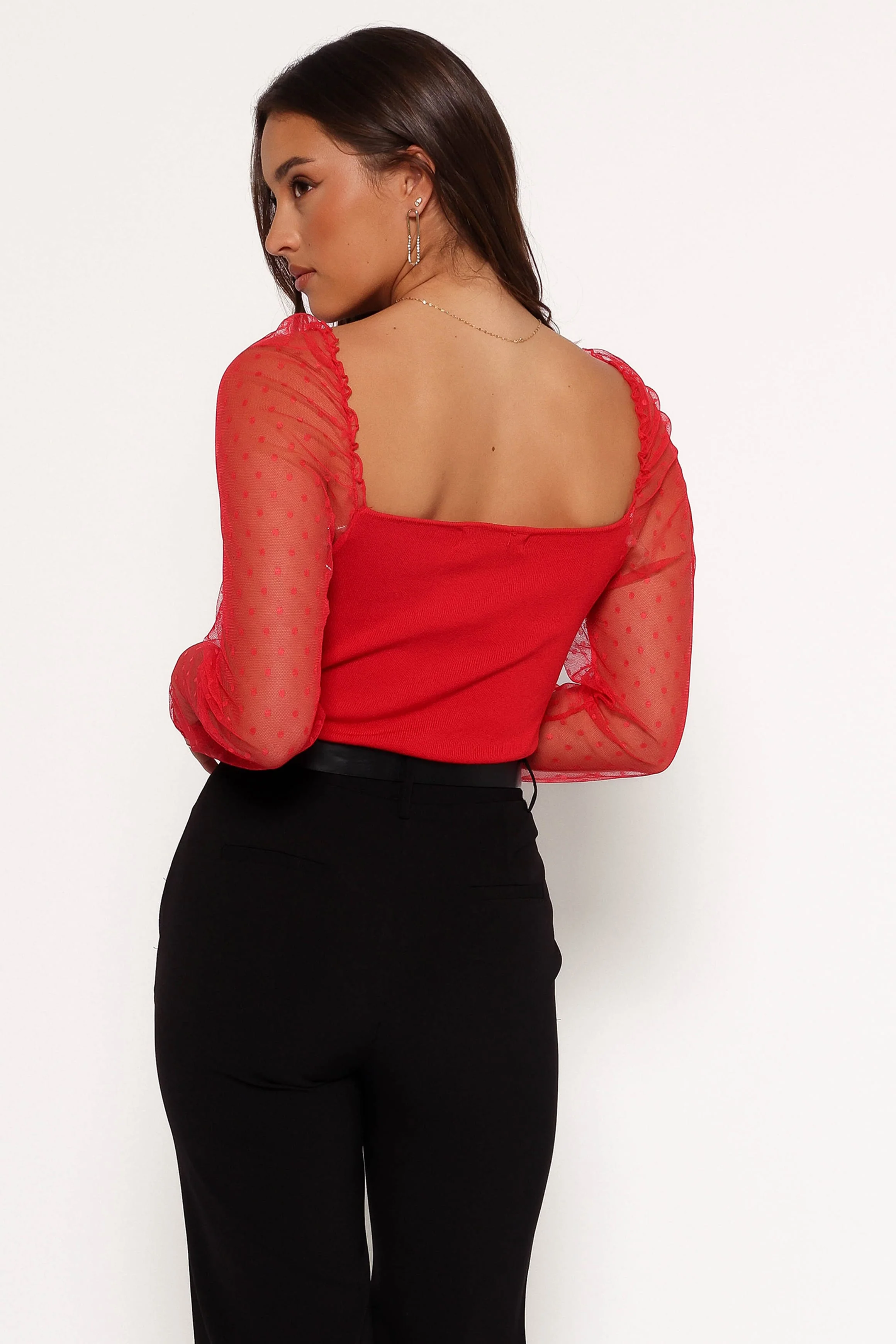Rigala Top - Red - Image 5