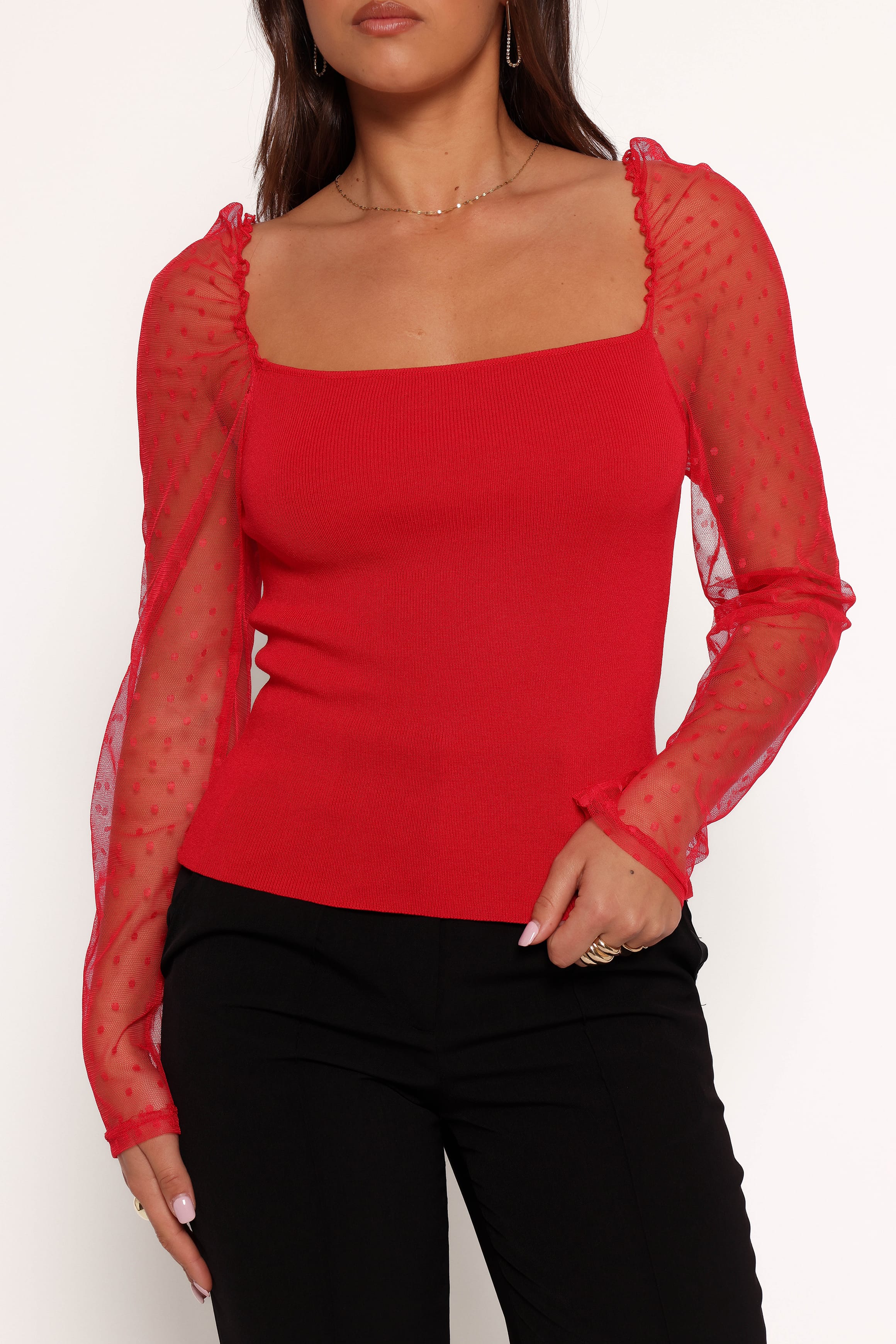 Rigala Top - Red - Image 7
