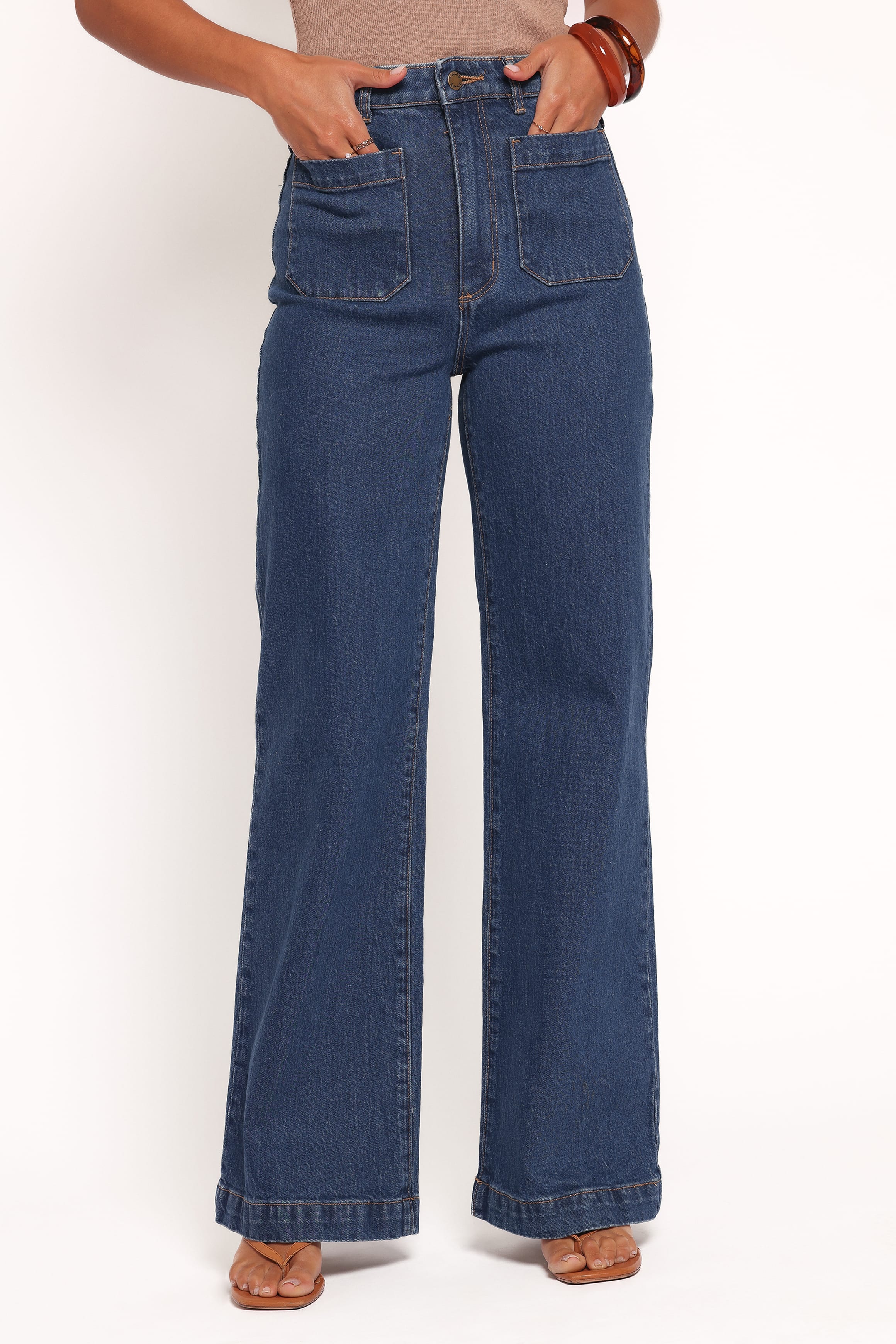Rollas Sailor Long Jeans - Eco Ruby Blue - Image 2