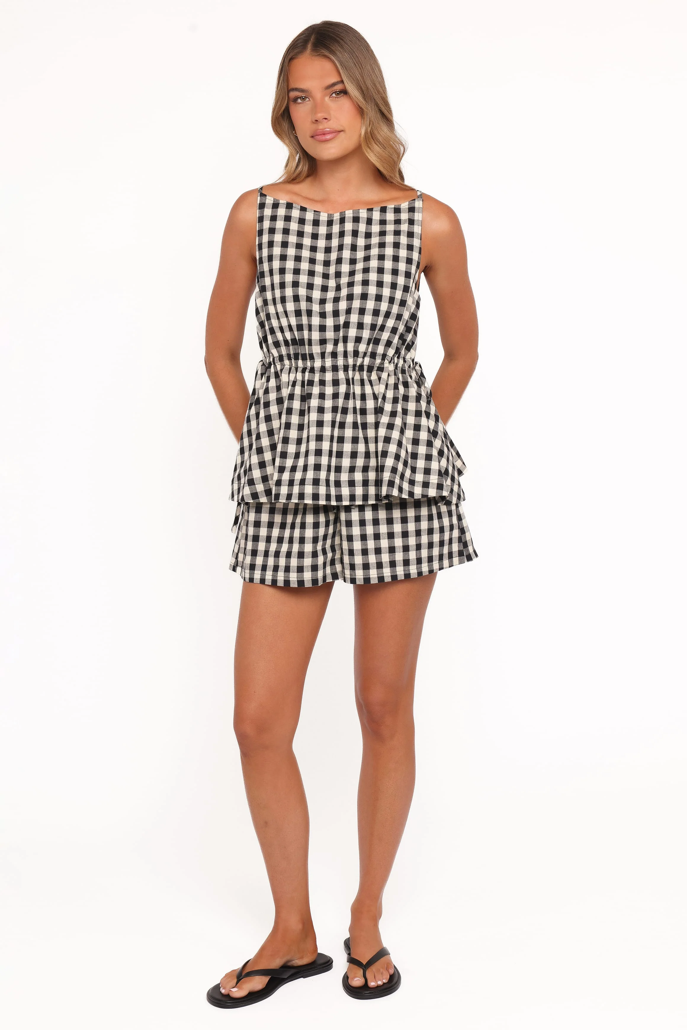 Rory Shorts - Black Gingham - Image 6