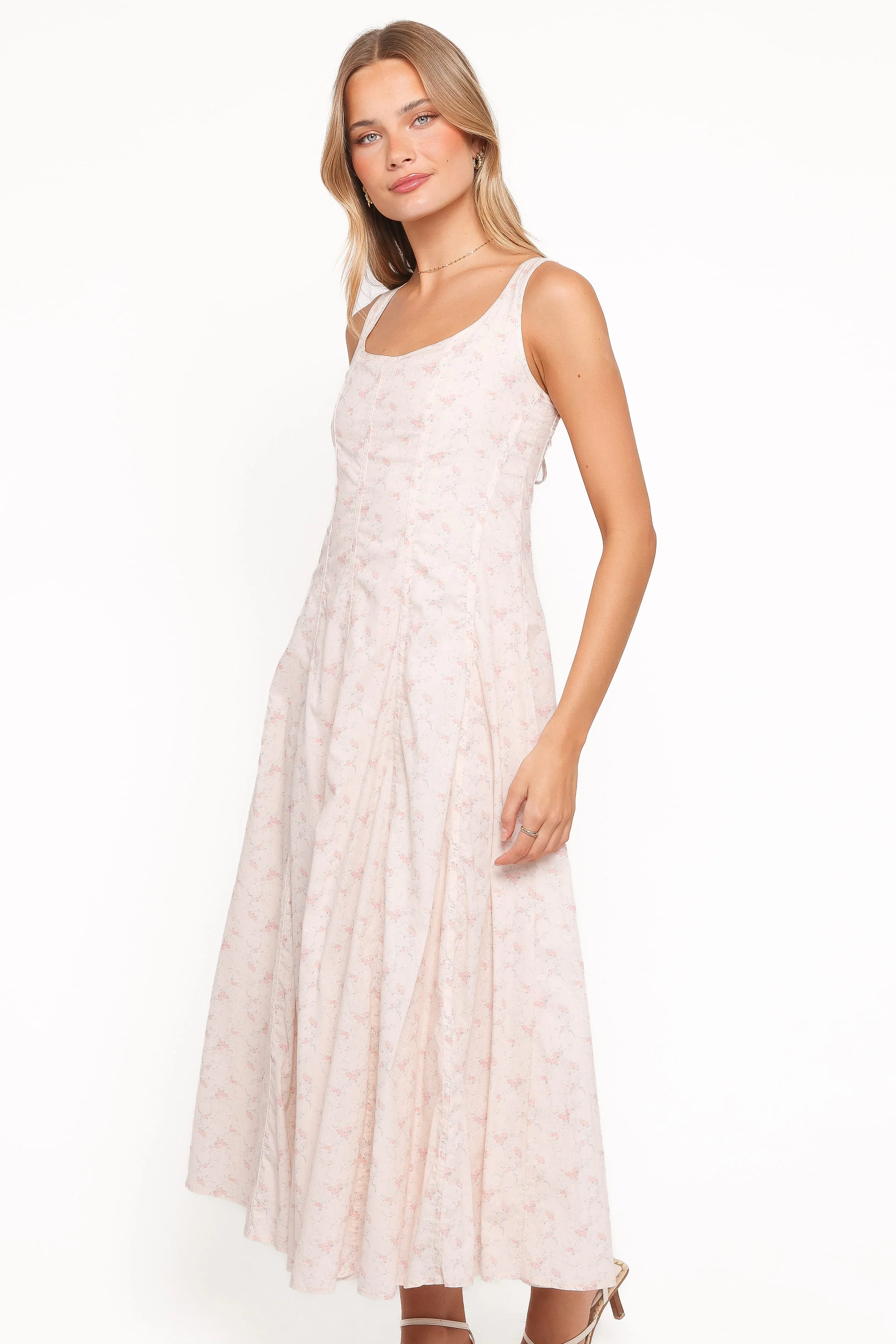 Rosabelle Midi Dress - Pink Floral - Image 3