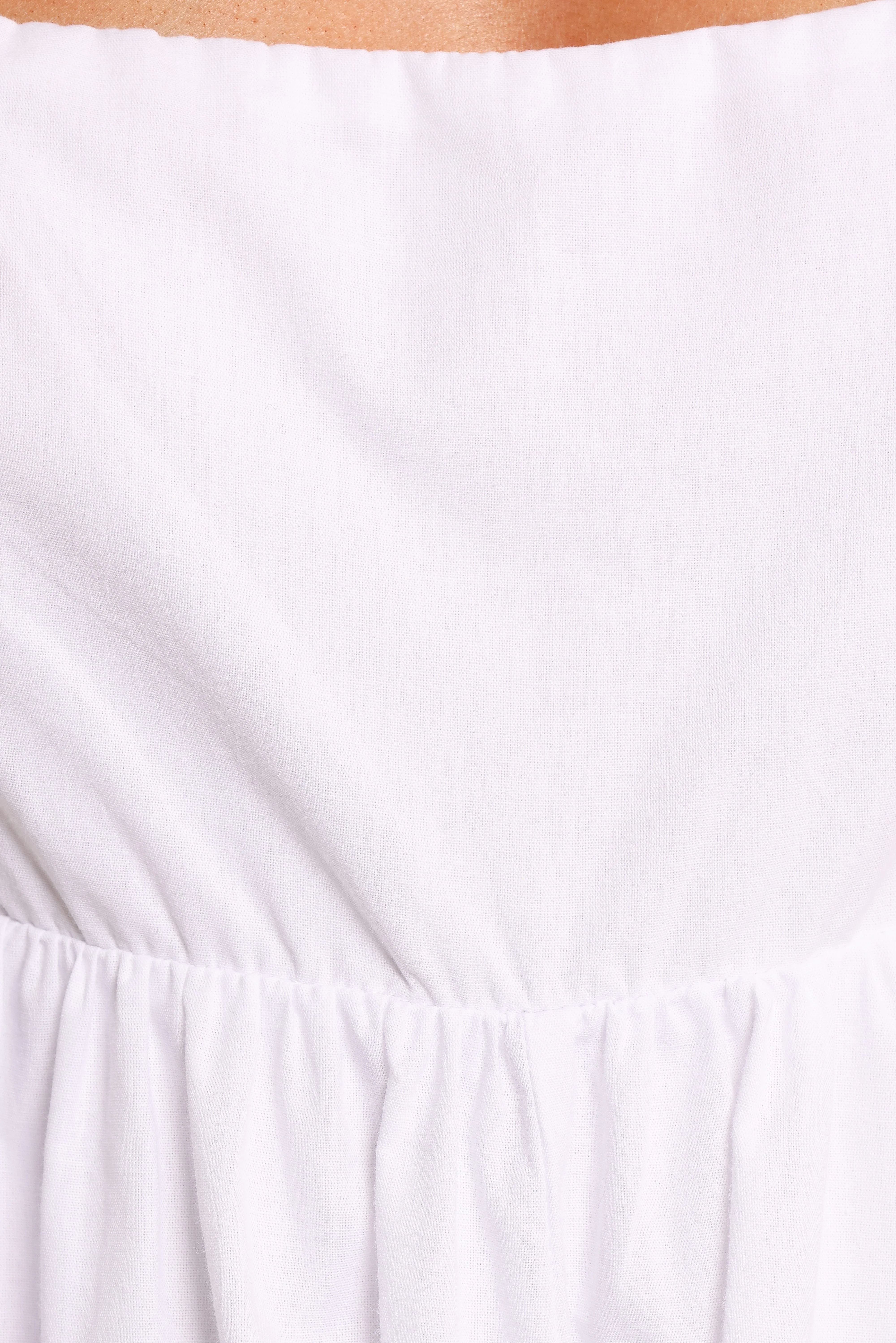Rosalette Puff Sleeve Playsuit - White - Image 7