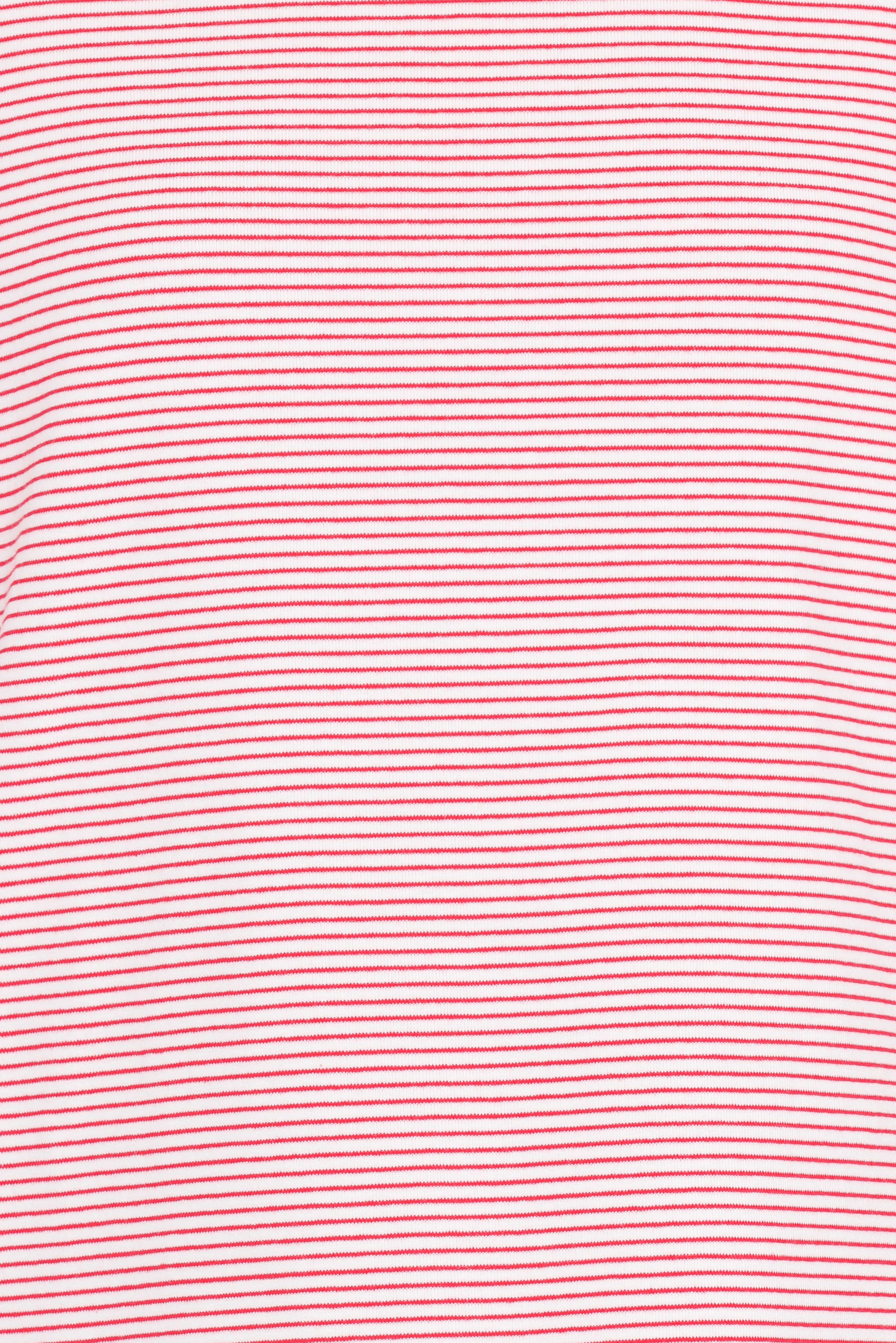 Ruva Long Sleeve Tee - Red White Stripe - Image 6
