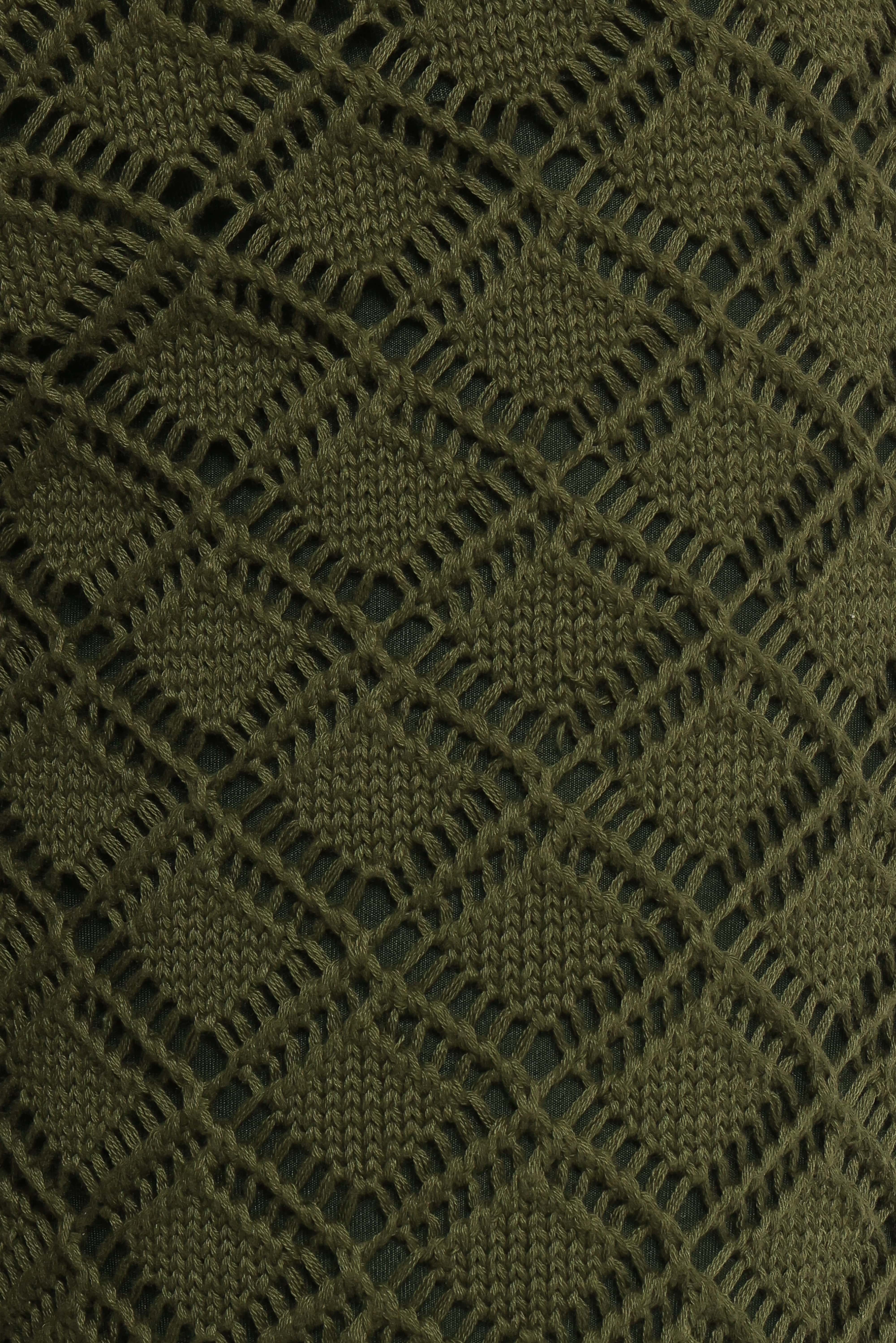 Sable Textured Knit Top - Olive - Image 9